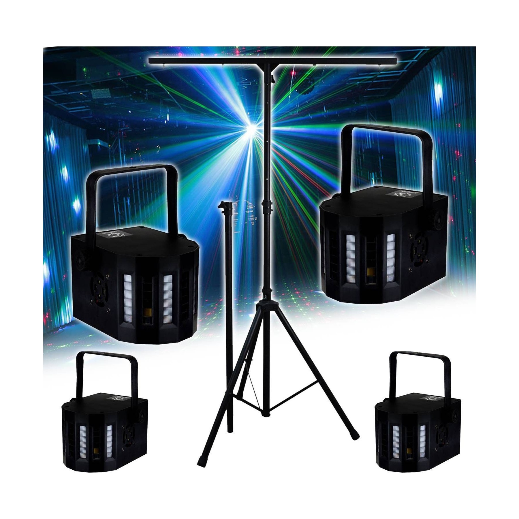 Jeu de lumières LYTOR Sono DJ LIGHT Jeux de lumière 4 EFFETS D