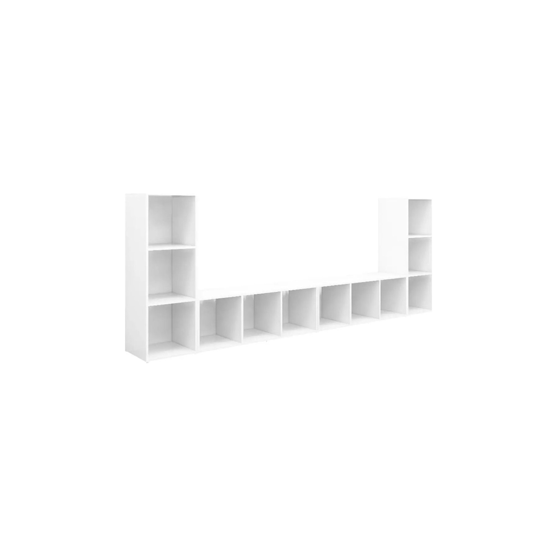 Meuble TV HELLOSHOP26 Lot de 4 meubles TV classiques tendance