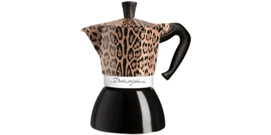 Cafetière italienne BIALETTI Moka Induction 6 cups D&G Leopard