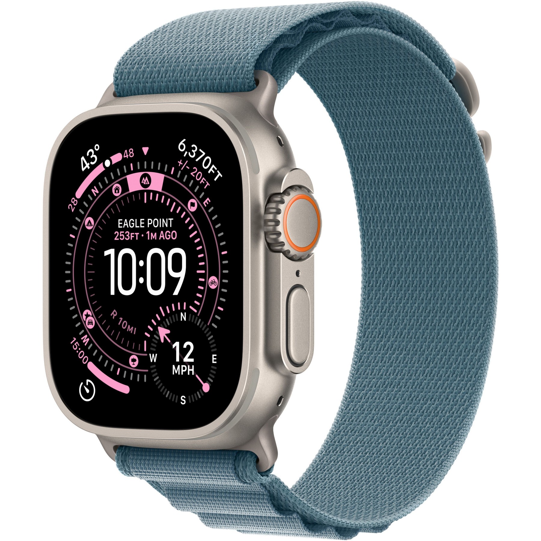 Montre connectée APPLE WATCH 49mm Tit Nat / Bleu Alp Ultra 3 M Cellular Reconditionné