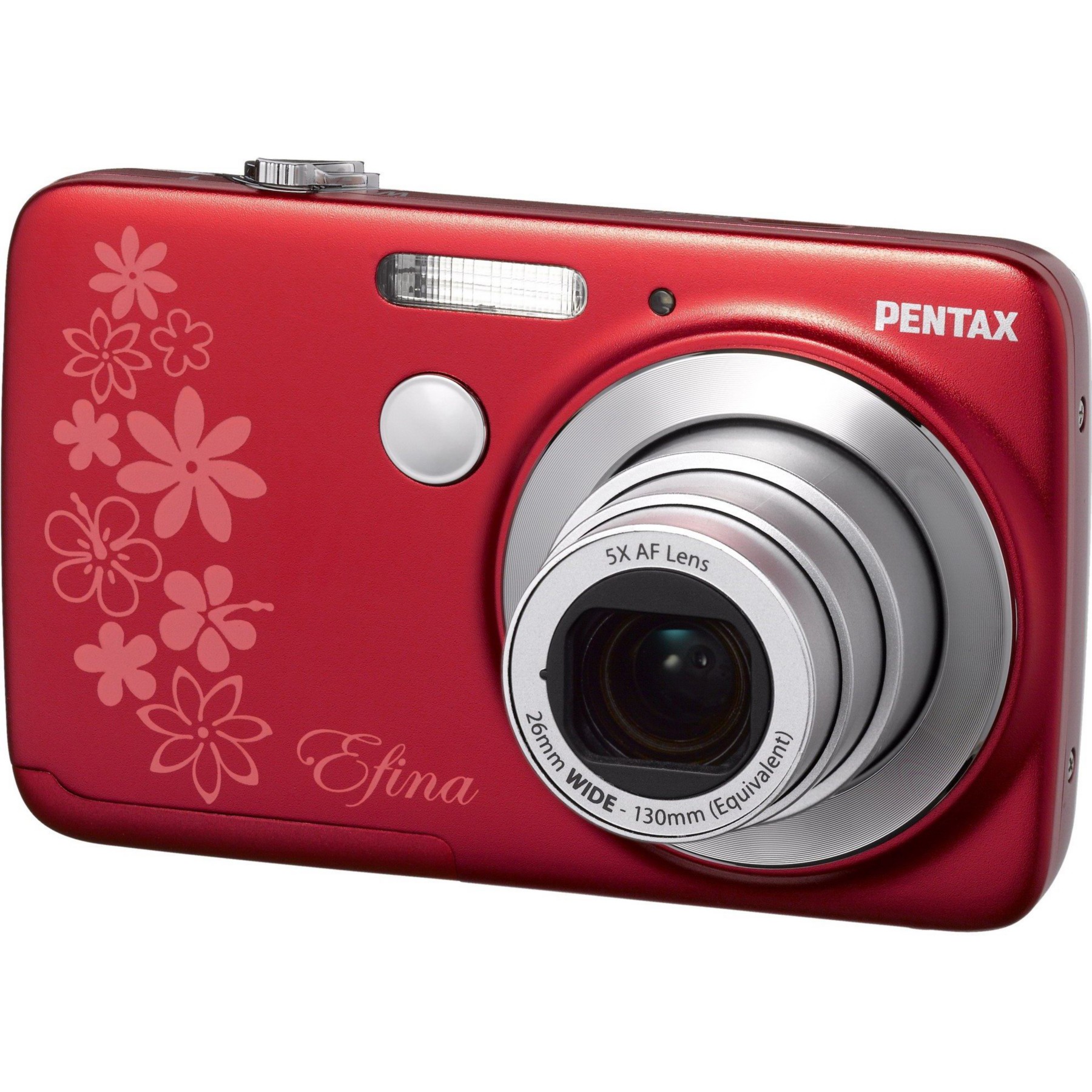 Appareil photo Compact PENTAX Pack Efina rouge + Etui Reconditionné