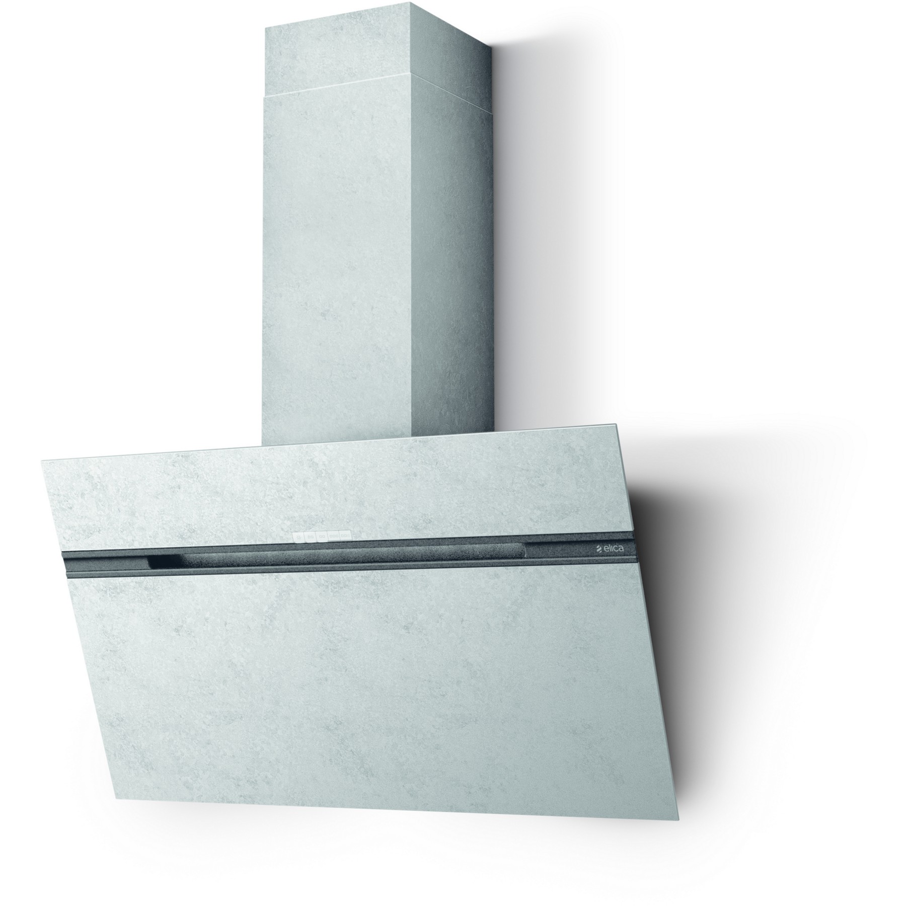 Hotte décorative murale inclinée ELICA STRIPE URBAN ZINC/A/90