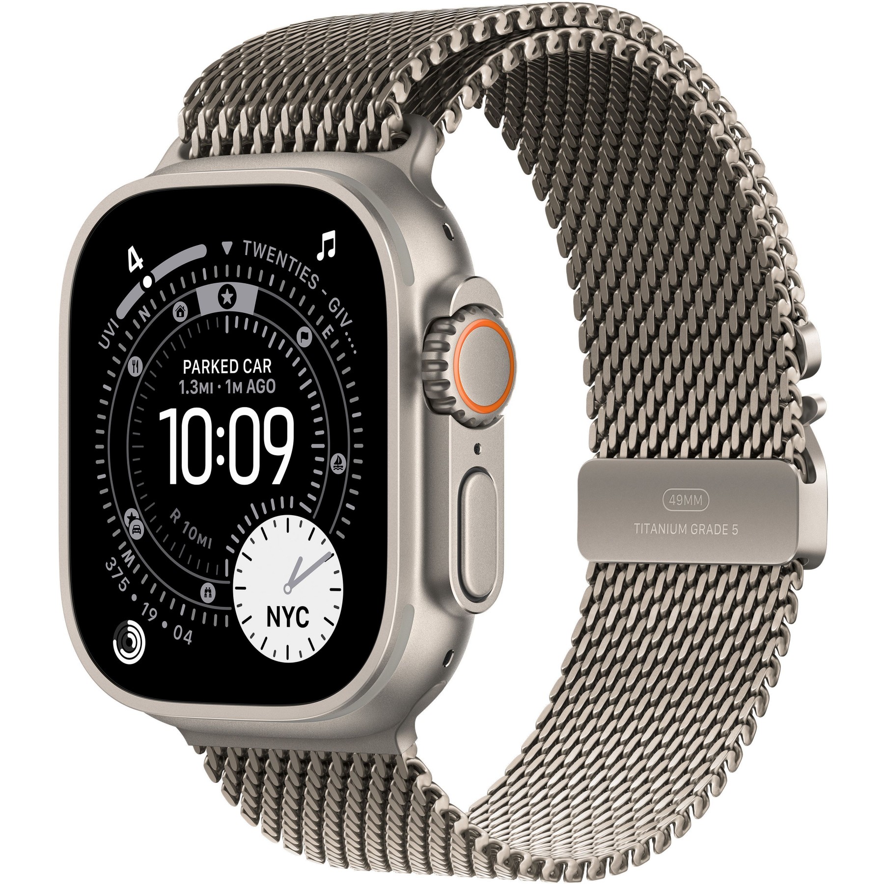 Montre connectée APPLE WATCH 49mm Tit Naturel Milanais Ultra 3 L Cellular