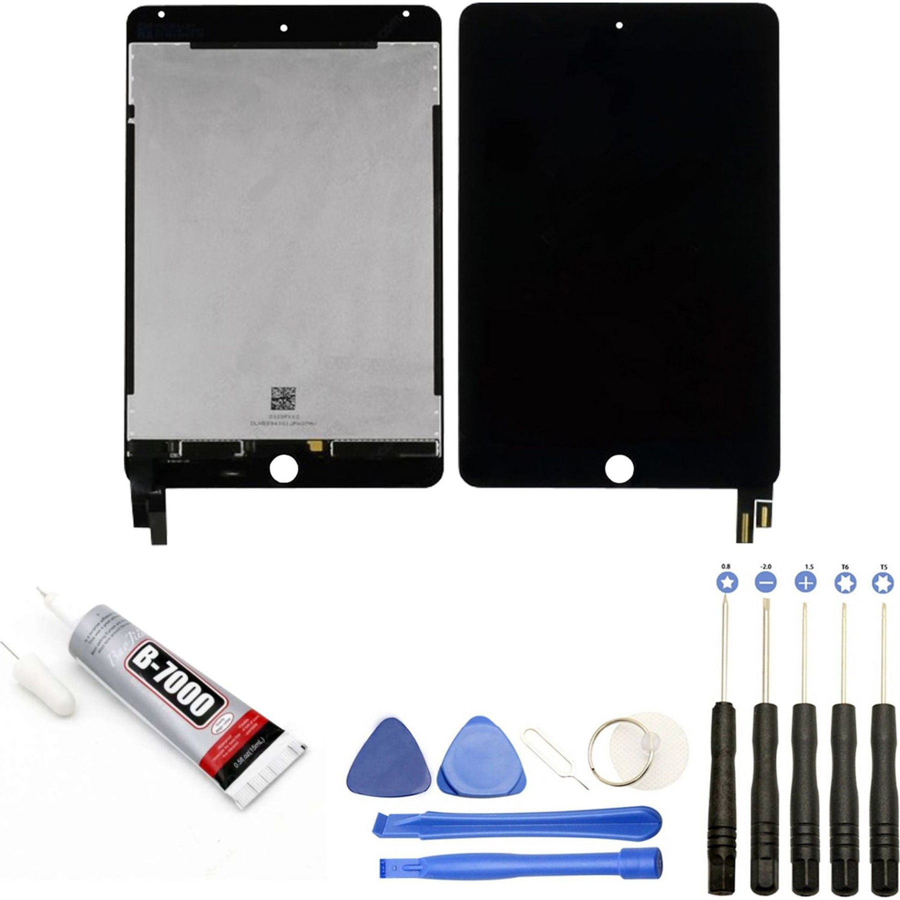 Ecran téléphone VISIODIRECT Vitre+LCD pour iPad Mini 4 NOIR