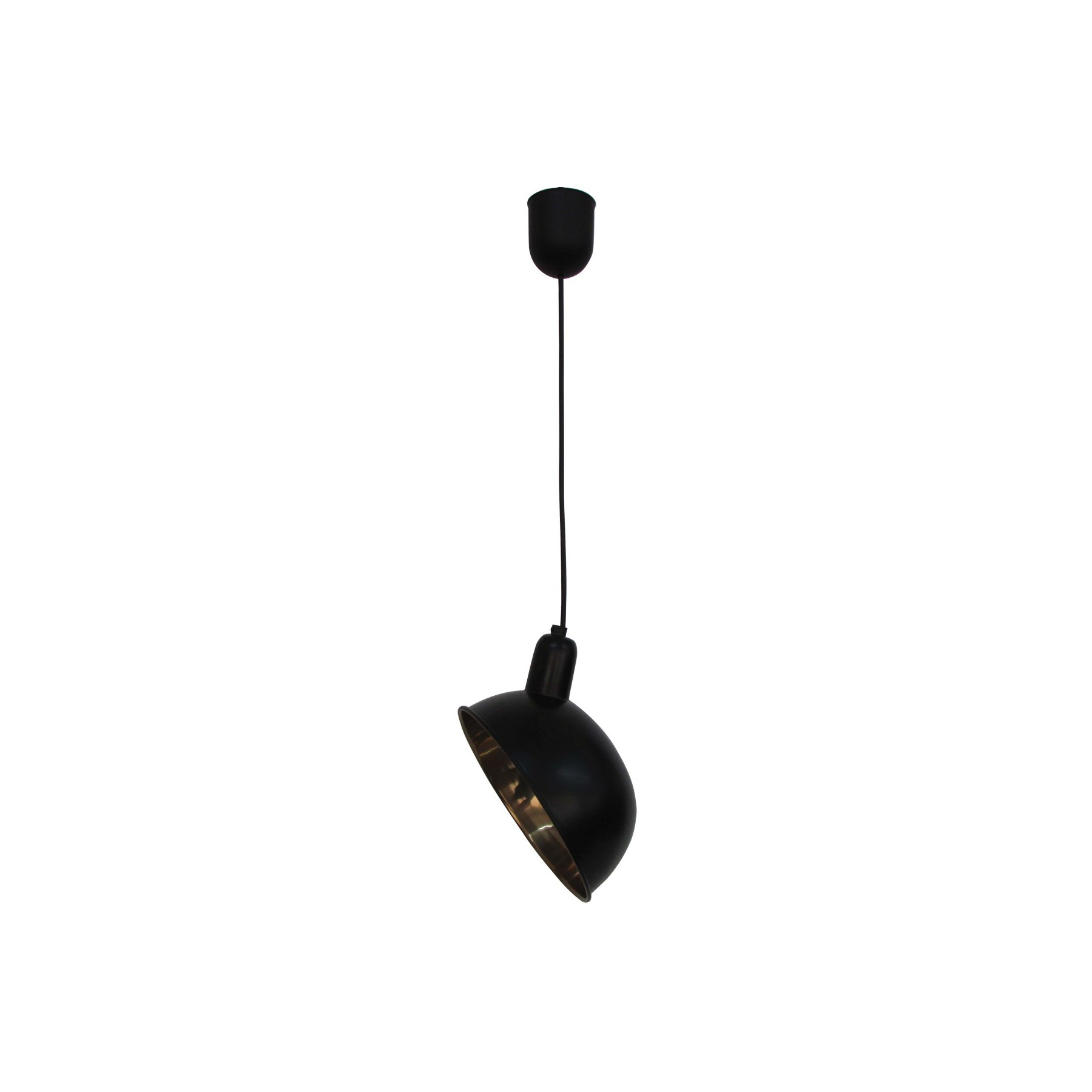 Suspension luminaire PRESENT TIME MOON Métal noir  23 cm SUS-MOON28