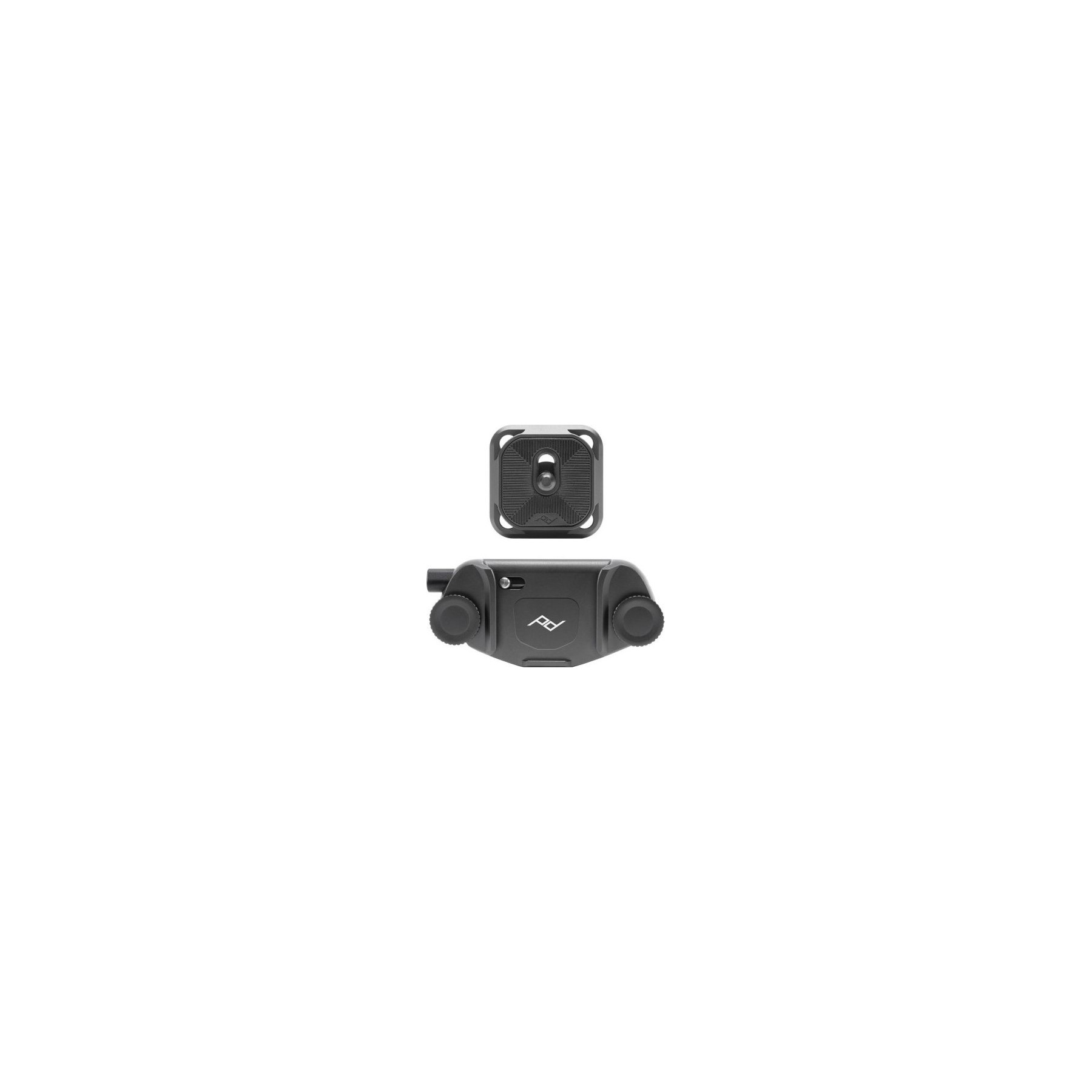Fixation PEAK-DESIGN Clip V3 noir avec plateau