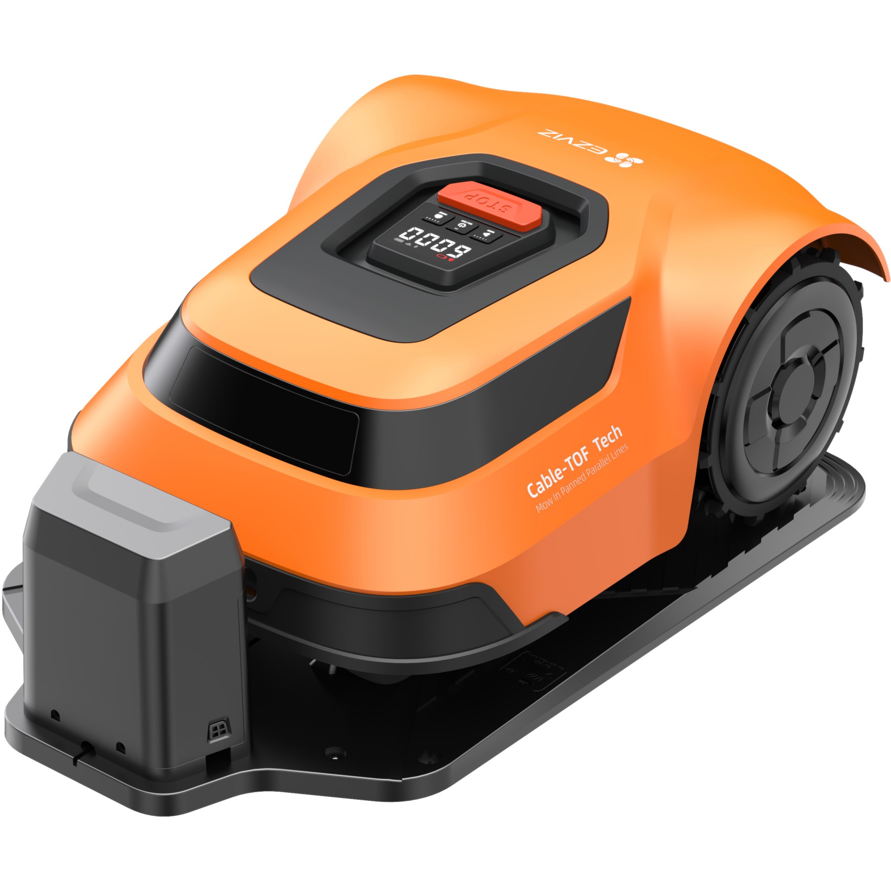 Robot tondeuse EZVIZ RM600, jusqu'à 600m², C-TOF, pente 45%