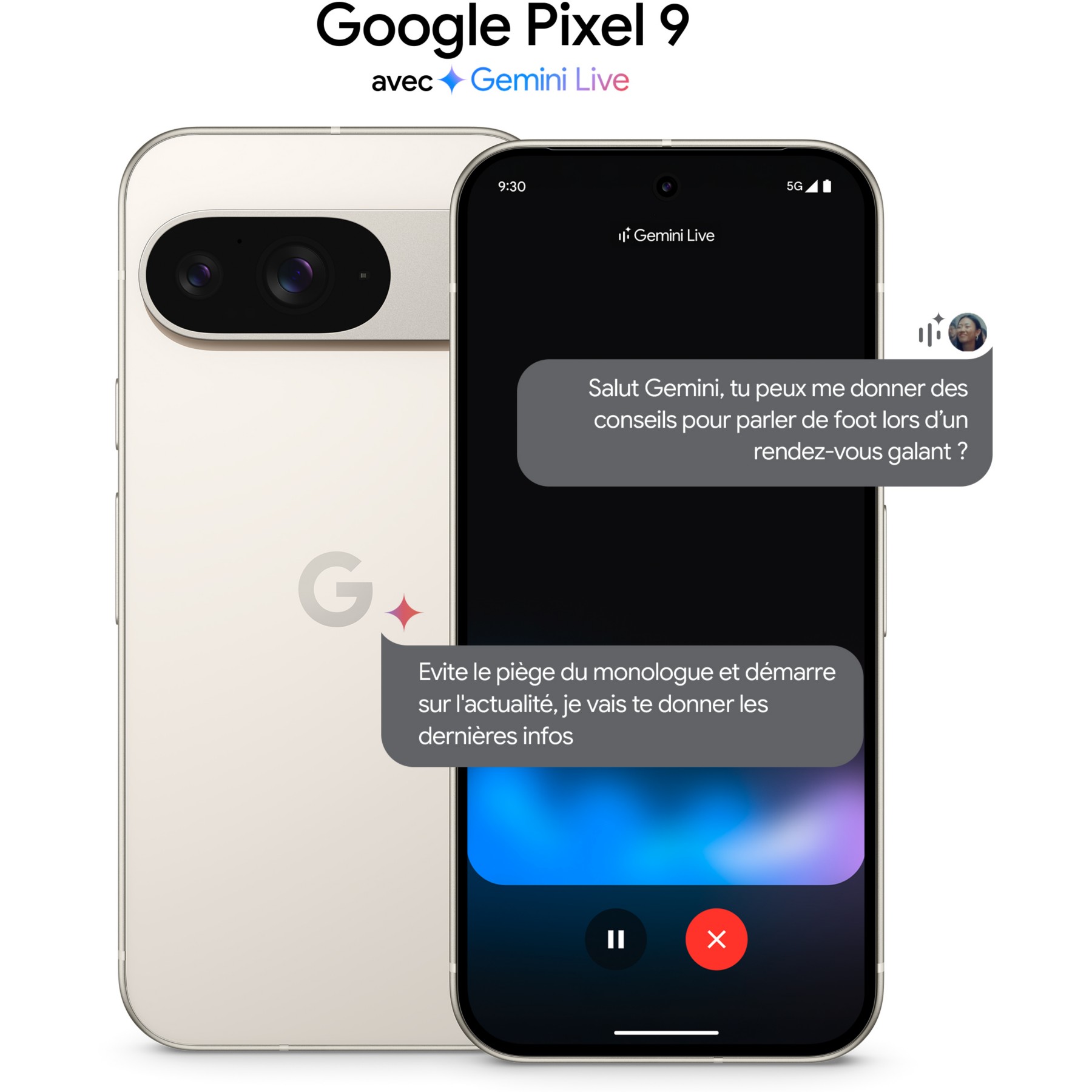 Smartphone GOOGLE Pixel 9 Porcelaine 256Go