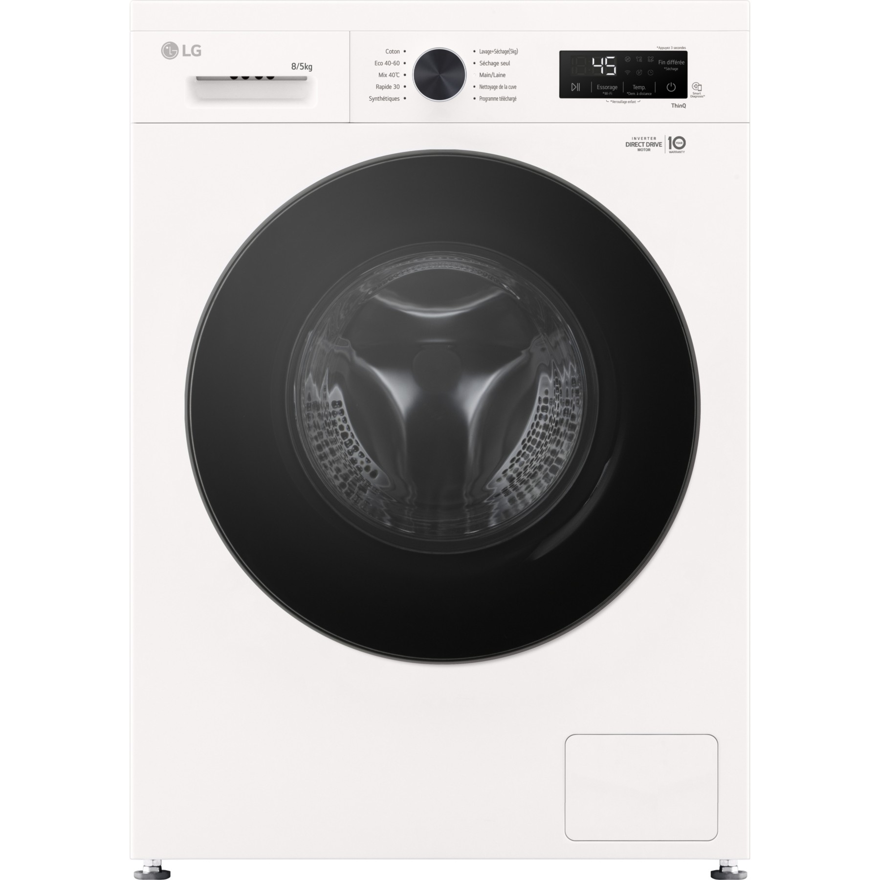 Lave linge séchant hublot LG F854B16WHS