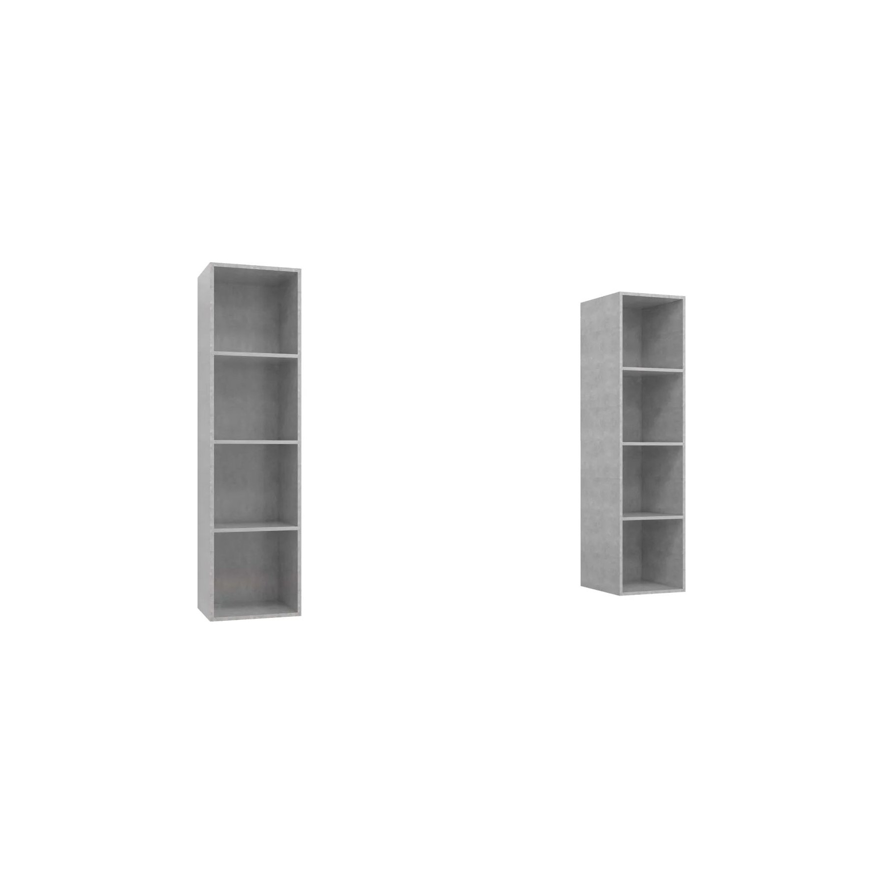 Meuble TV HELLOSHOP26 Lot de 2 meubles TV muraux pratiques 37