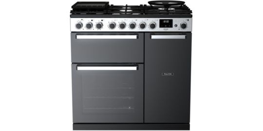Piano de cuisson gaz FALCON EDGE DELUXE  TAB GAZ 90 CM VERRE NOIR C