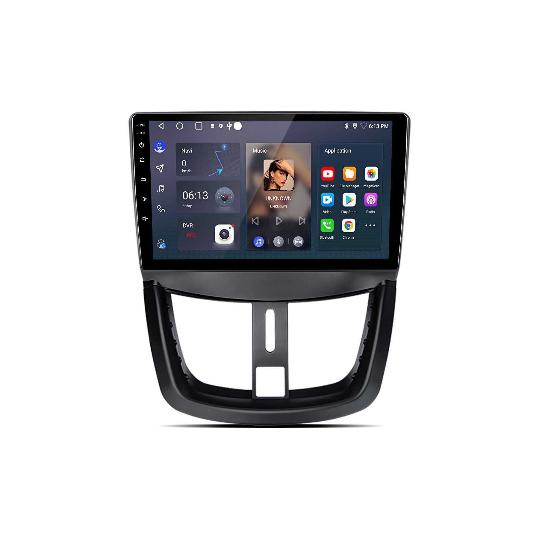 Autoradio connecté JUNSUN pour Peugeot 207 2006-2015 SWC Carplay