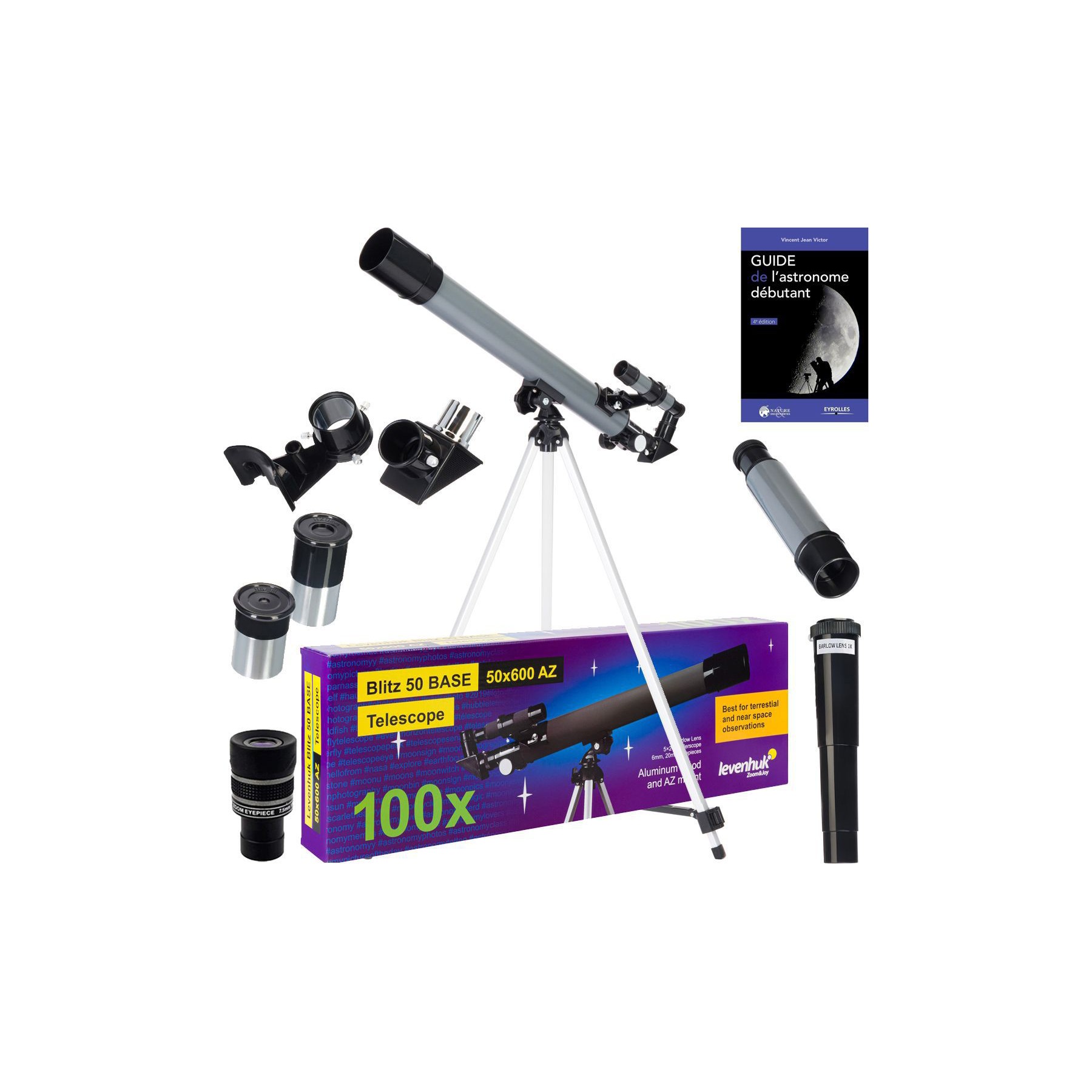 Télescope NEWONE Pack Télescope Levenhuk Blitz 50 Base av