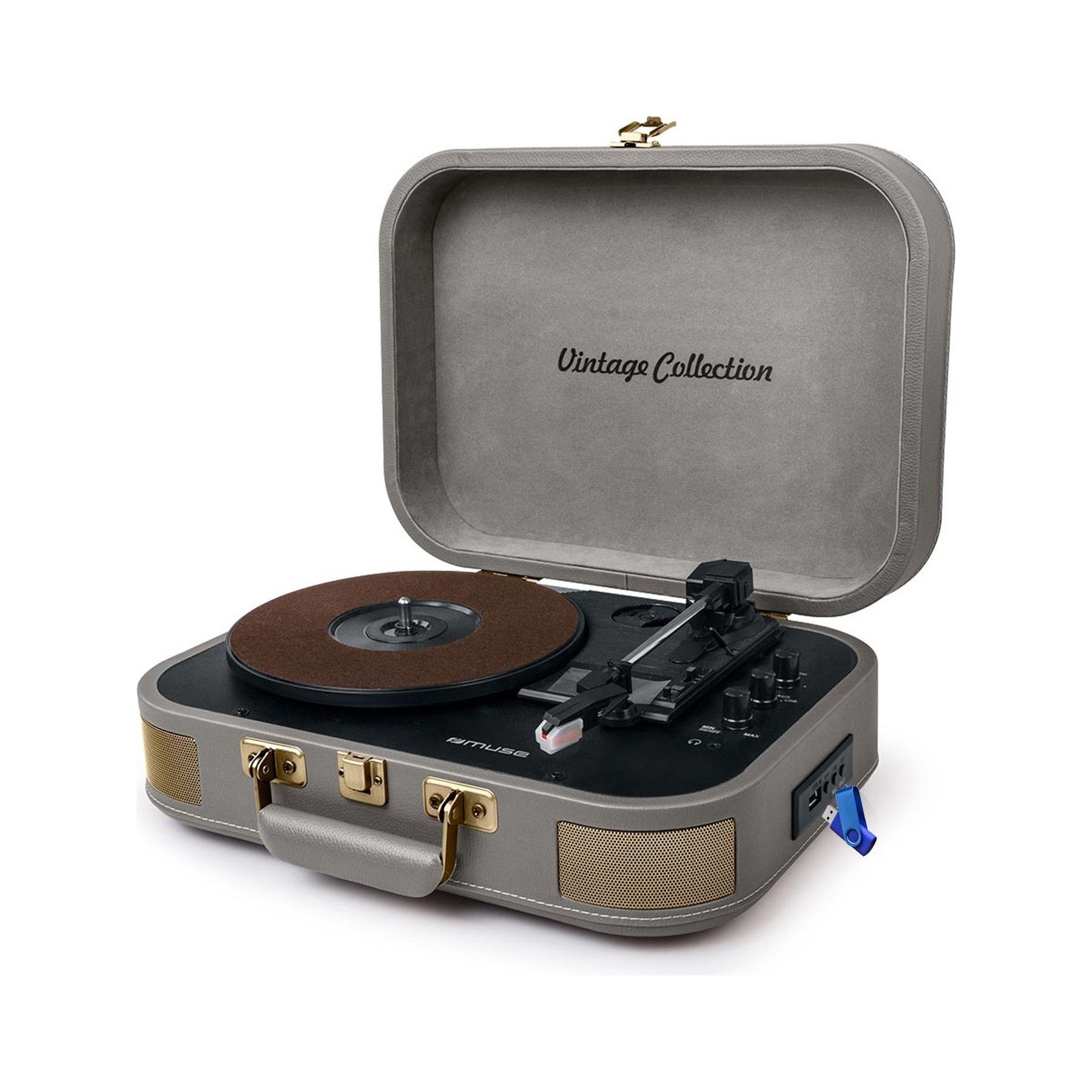 Platine vinyle MUSE MT-201 BTG Valise Bluetooth 33/45/78T US