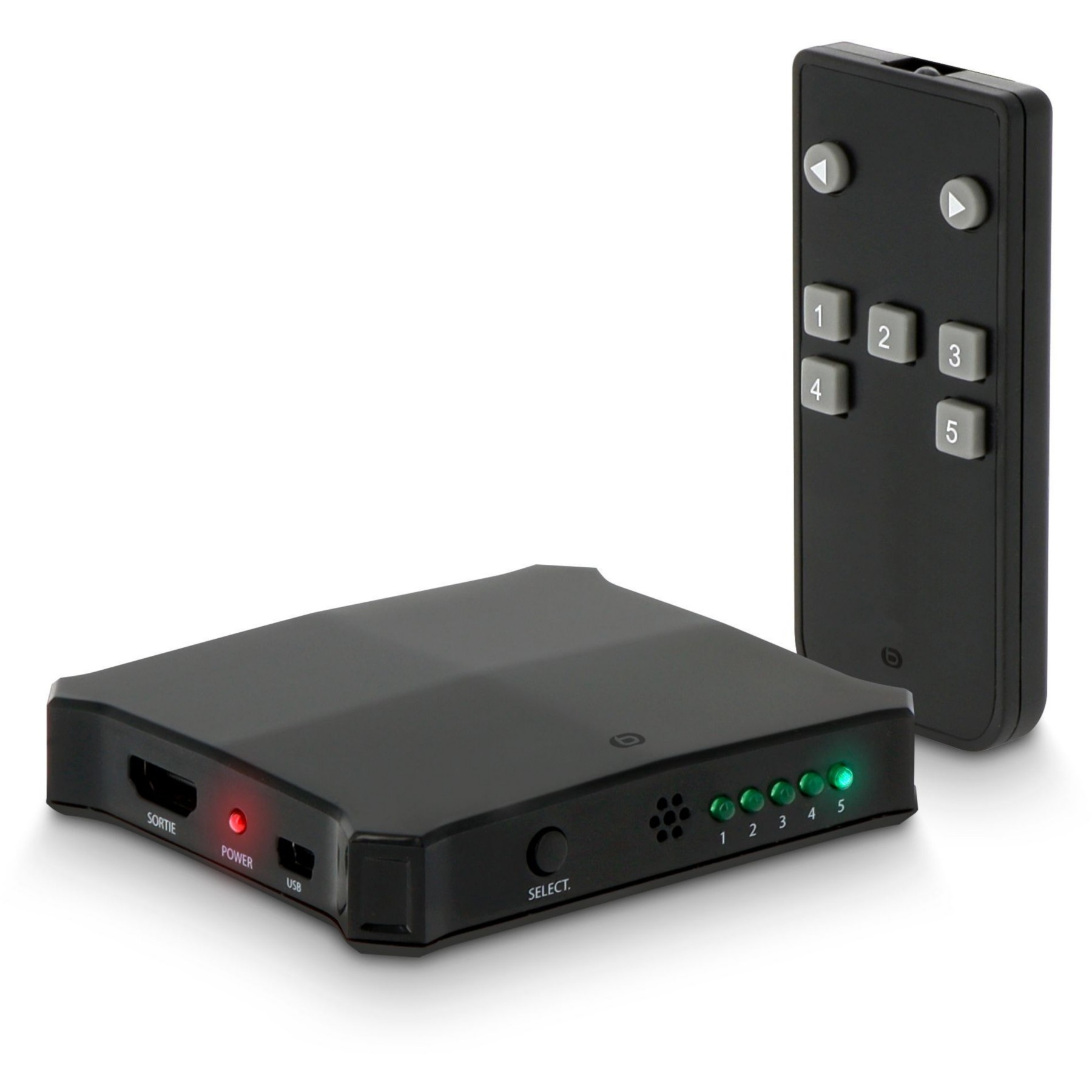 SWITCH ESSENTIELB HDMI 4K 2.0 5 entrées / 1 sortie