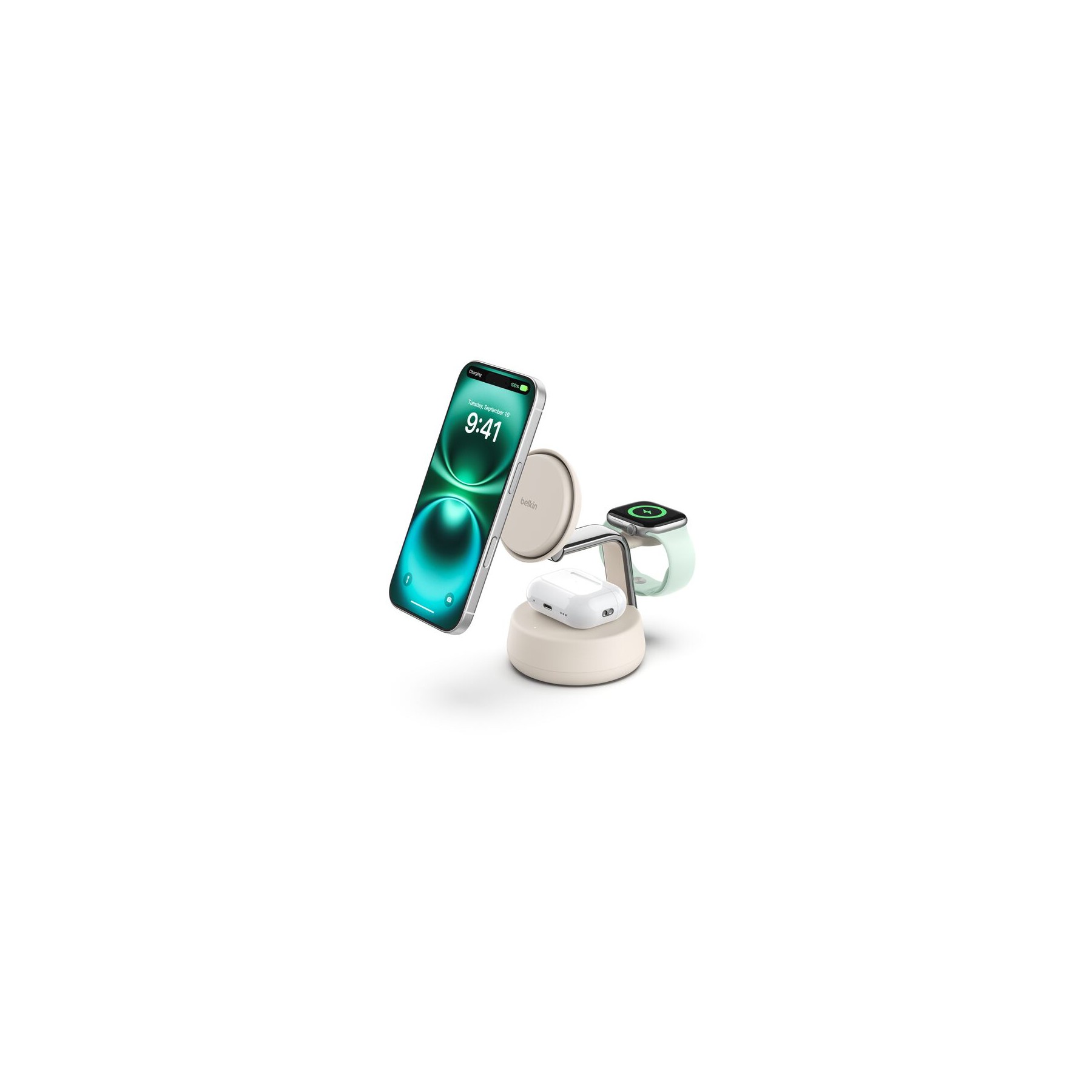 Station de charge BELKIN 3 en 1 sable