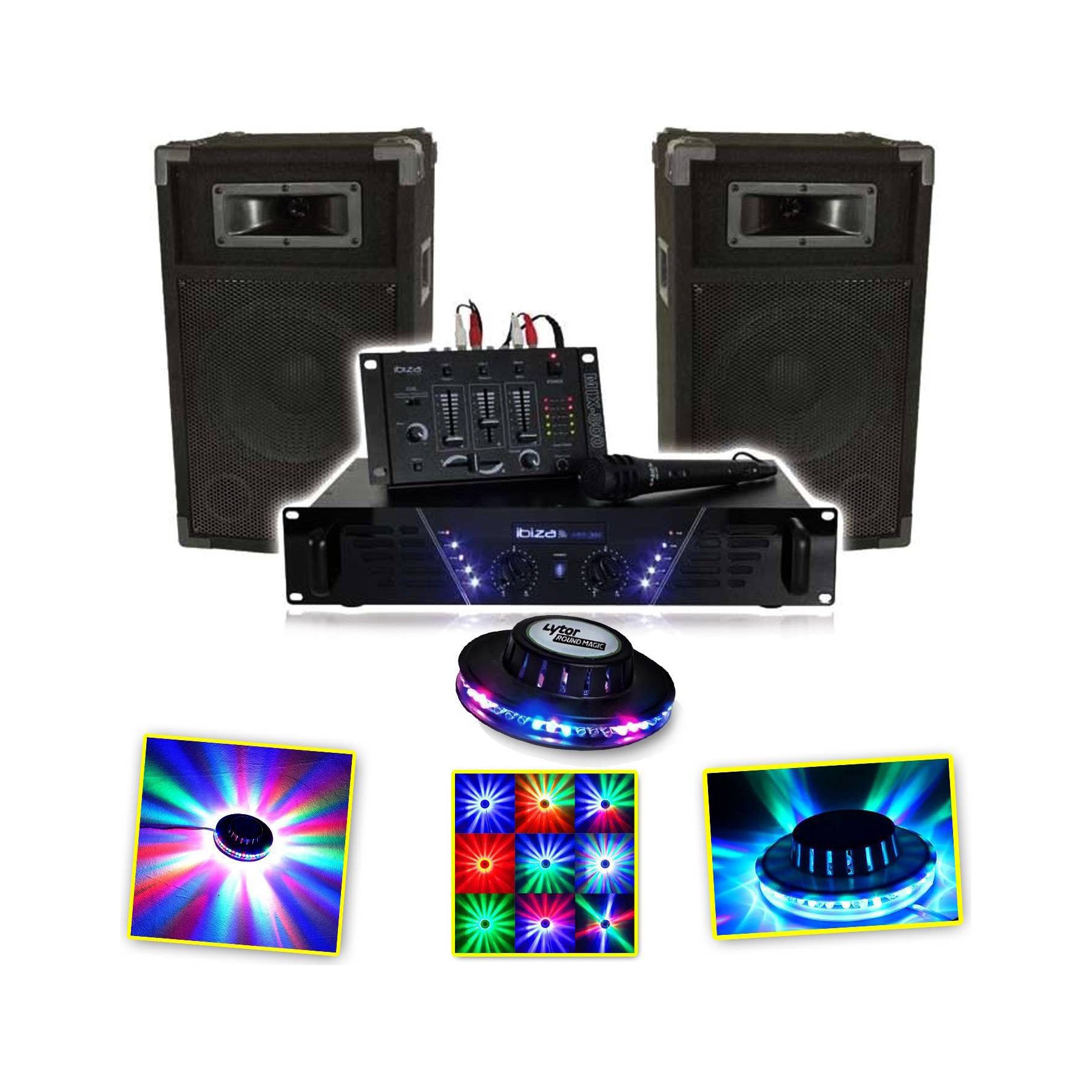 Pack sono IBIZA IBIZA DJ-300 Kit de sonorisation DISCO 4