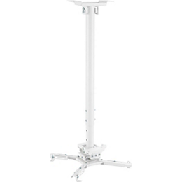 Support vidéoprojecteur KIMEX plafond, hauteur 75-115 cm, blanc
