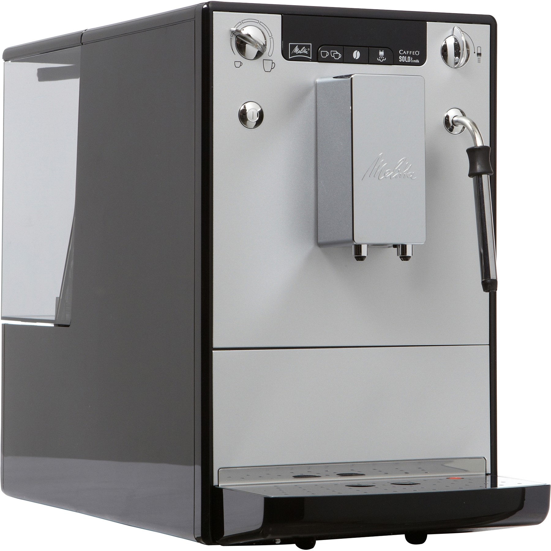 Machine à expresso MELITTA CAFFEO SOLO & MILK ARGENT/NOIR