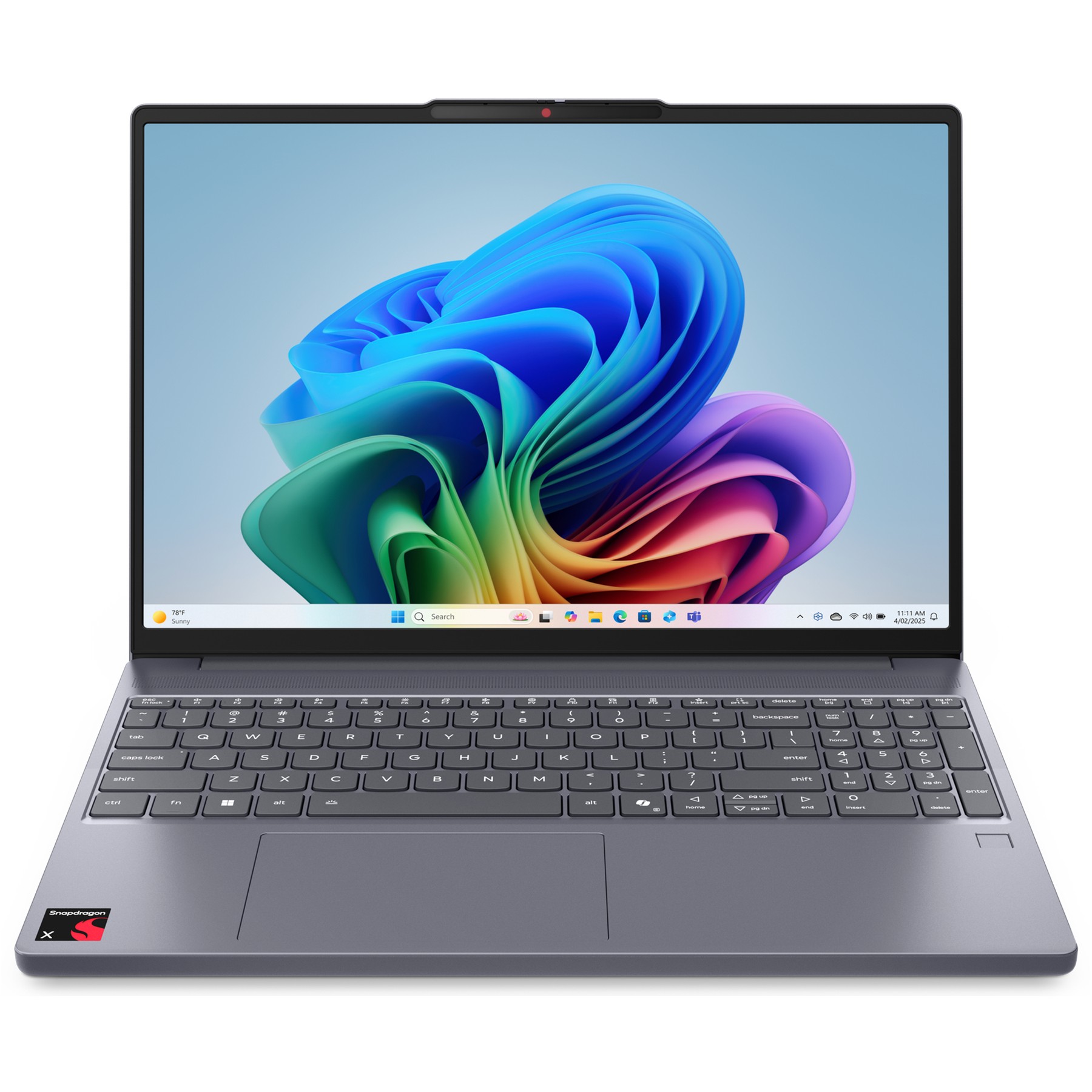 Ordinateur portable LENOVO IdeaPad Slim 3 15Q8X10 LUNA GREY 15,3" Snapdragon X 16 Go RAM LPDDR5x SSD 512 Go