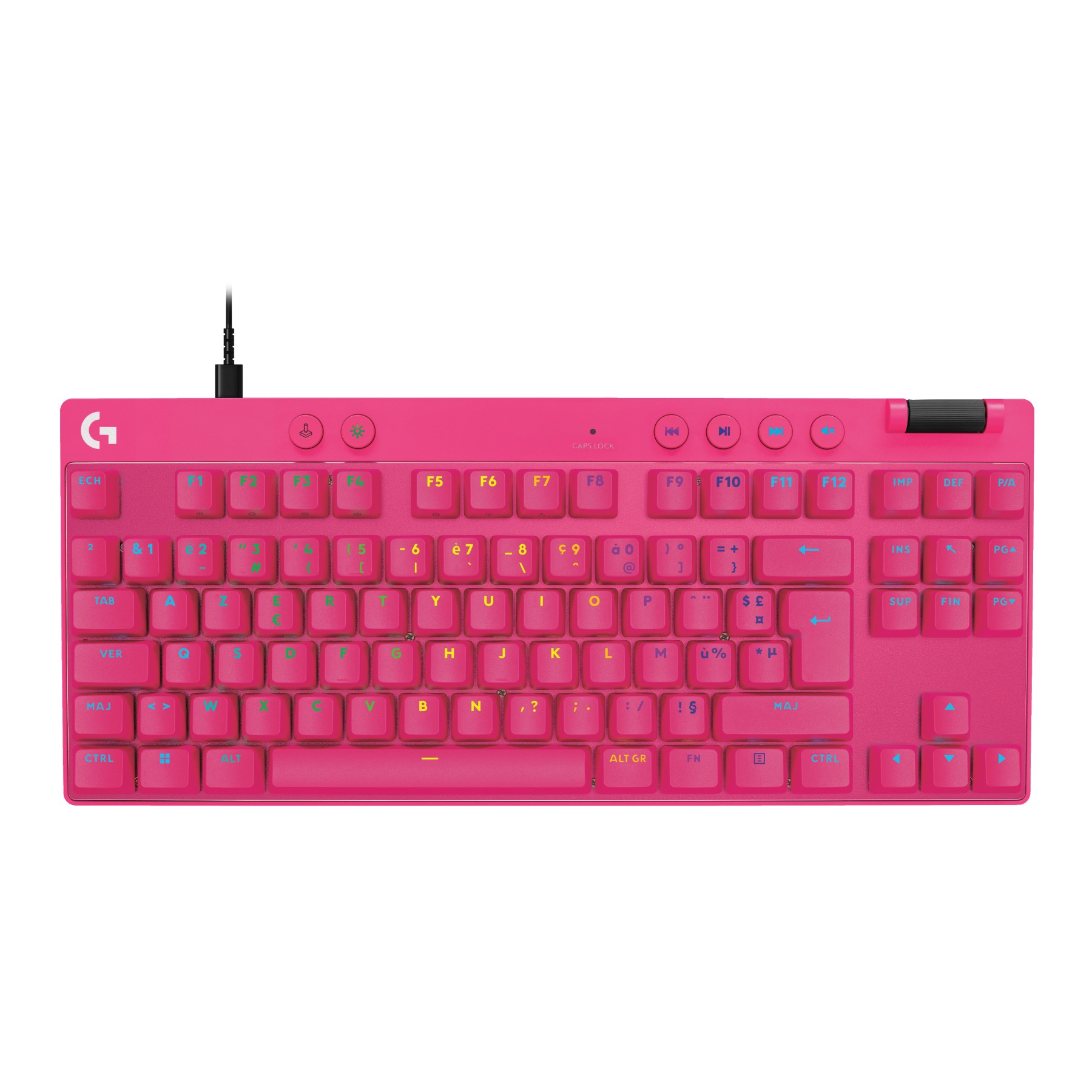 Clavier gamer LOGITECH G Pro X TKL Rapid Magenta