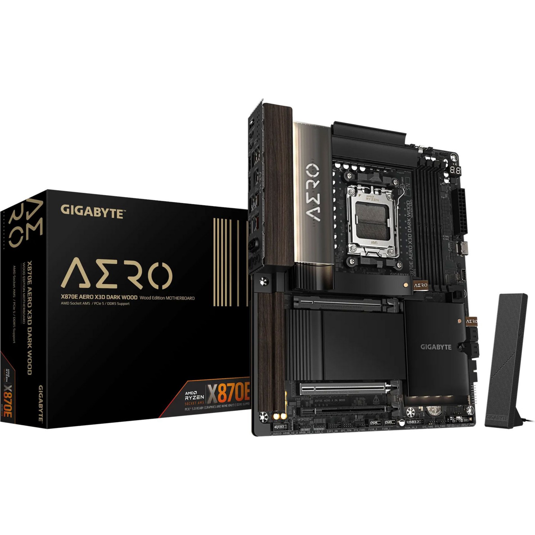 Carte mère GIGABYTE Gigabyte X870E AERO X3D DARK WOOD