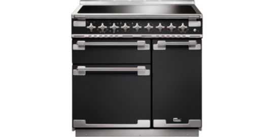 Piano de cuisson induction FALCON ELISE 90 CHARBON Mat satiné NICKEL