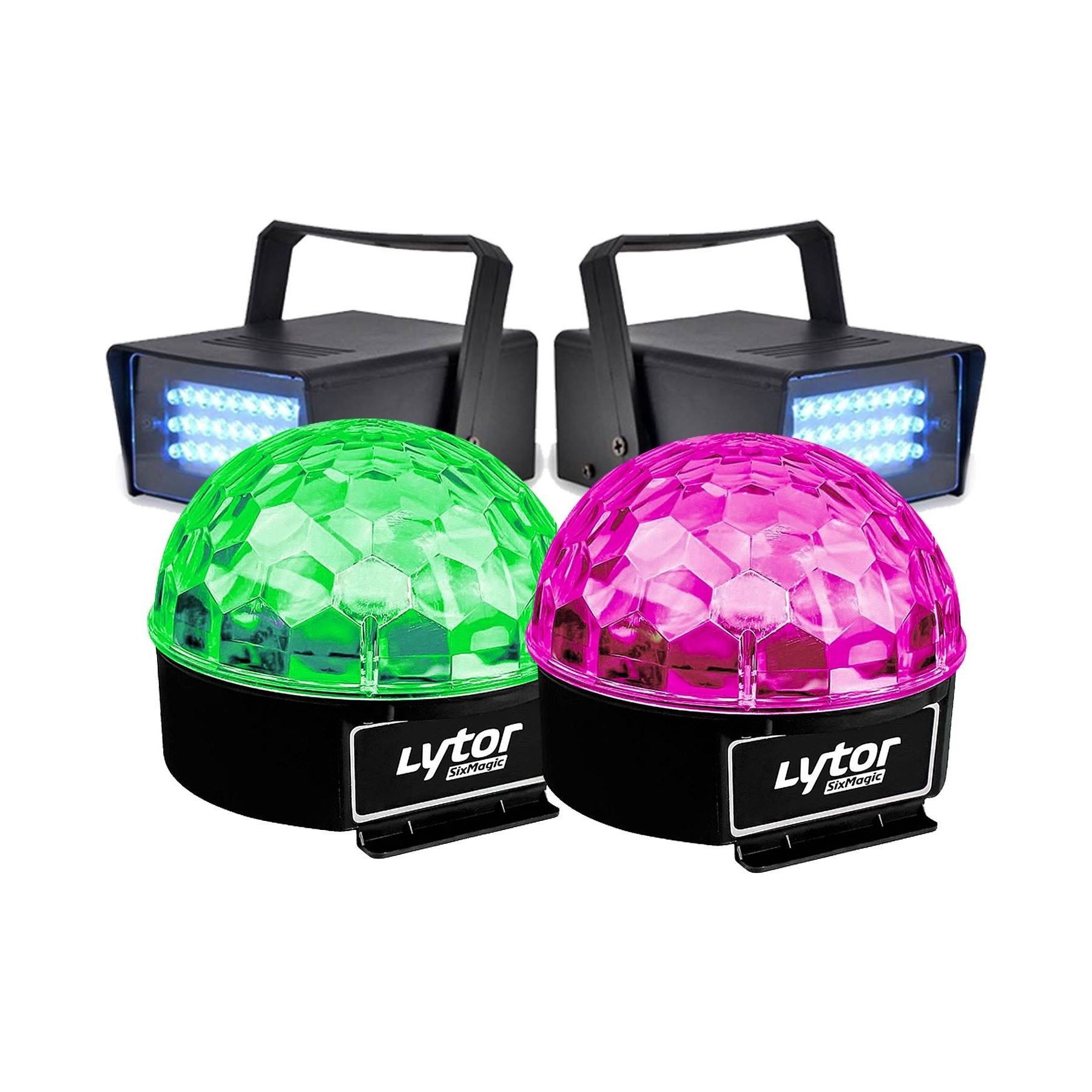 Jeu de lumières LYTOR Pack EFFET FIESTA 2 SIXMAGIC + 2 LED STR