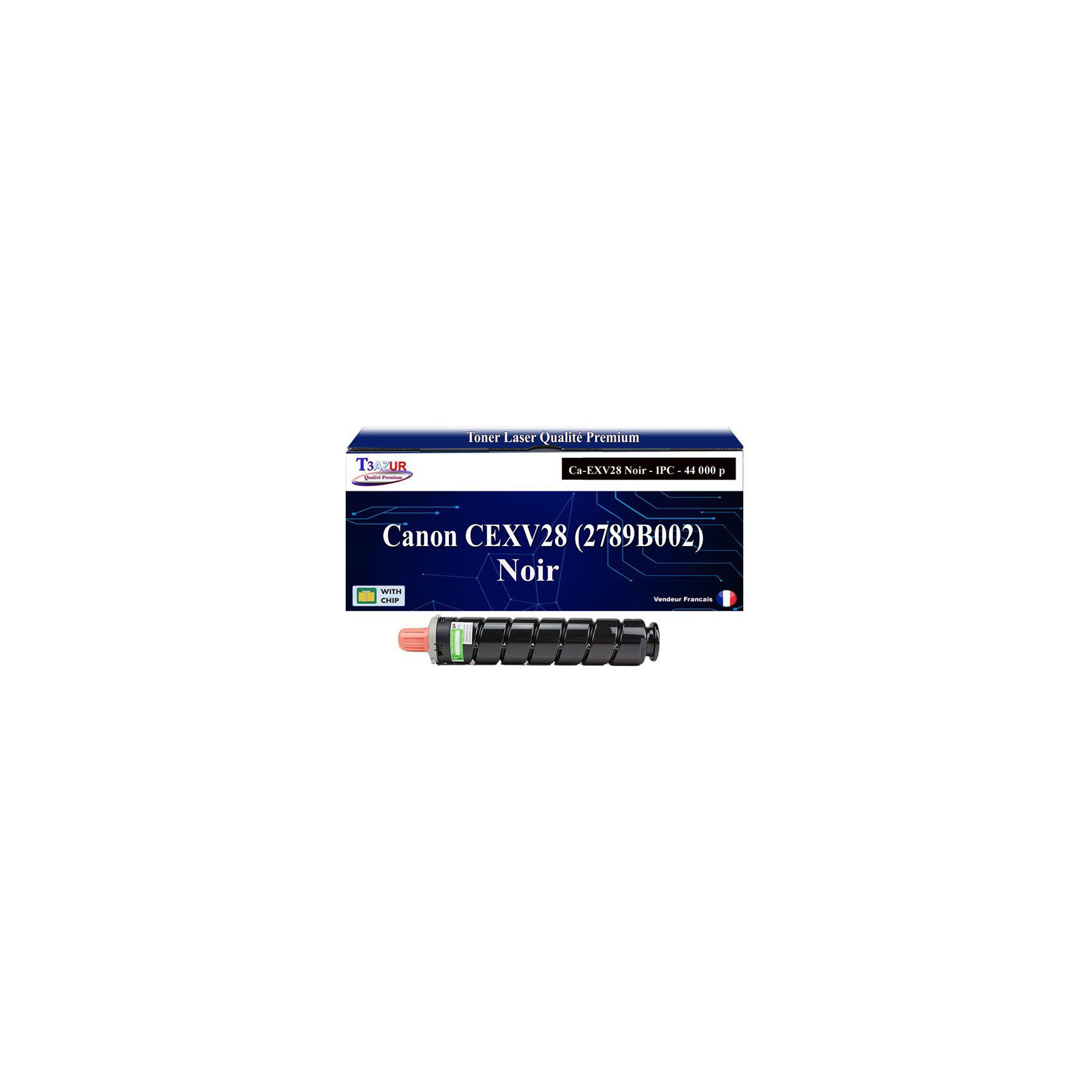 Toner T3AZUR pour Canon C5250i, C5255i, CEXV28 Bk