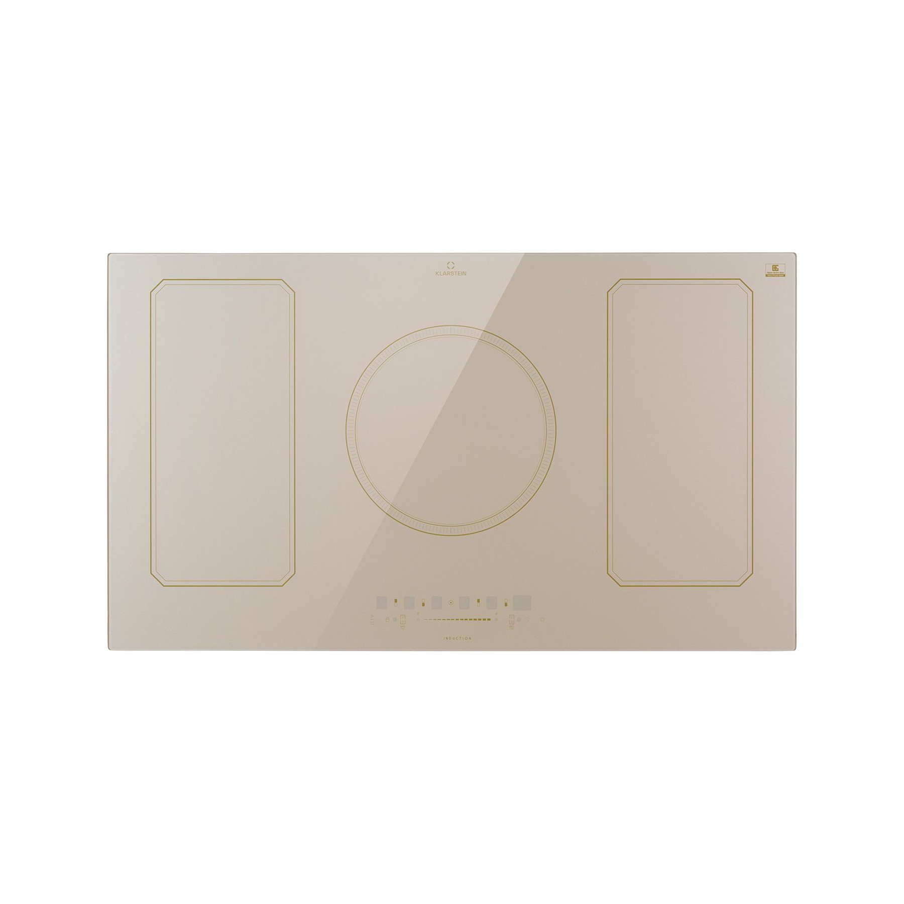 Plaque vitrocéramique KLARSTEIN Victoria 5 Flex 7400W - Crème
