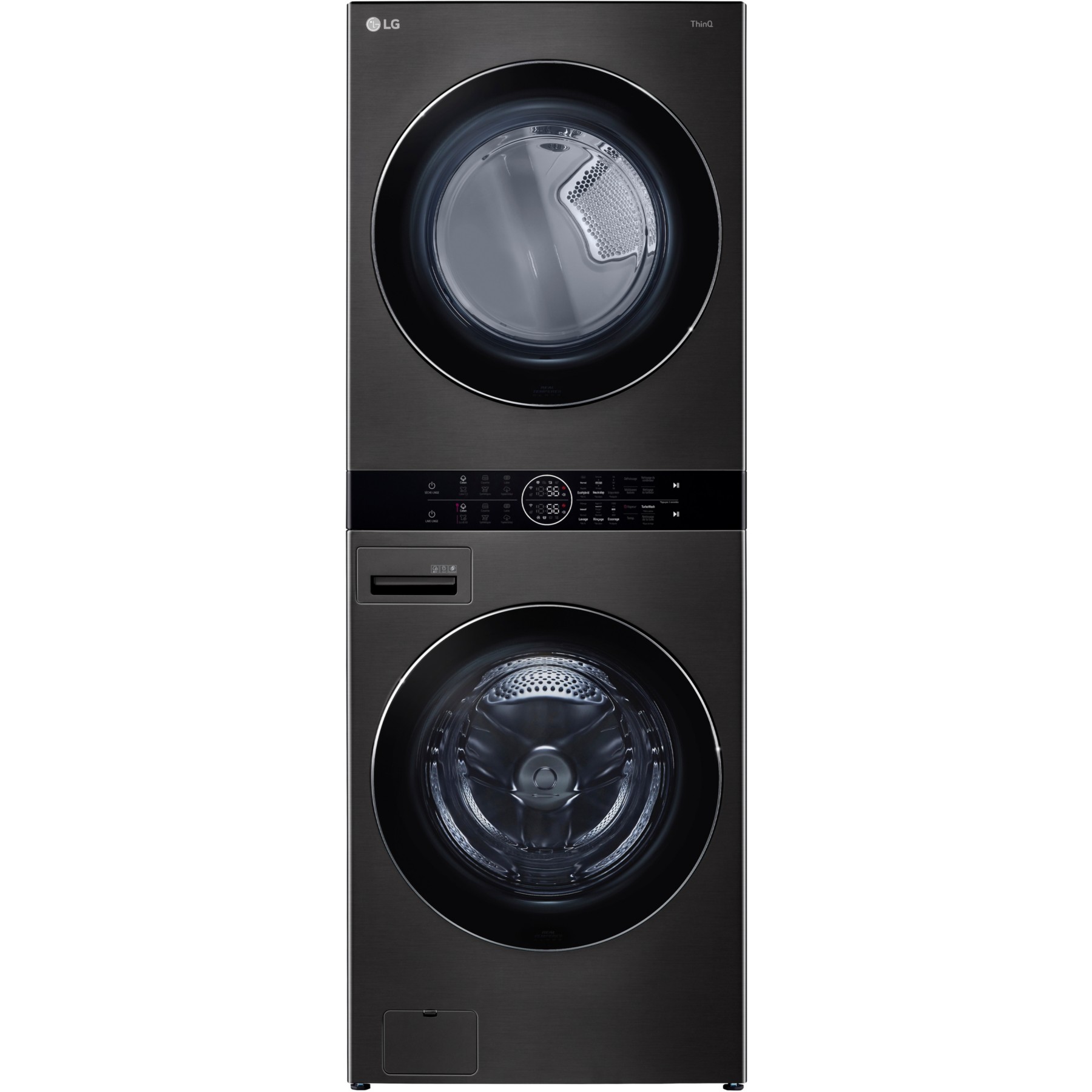 Lave linge séchant hublot LG F761TOWERB2 - 17/16 kg - 1100 tr/min - Classe E - Moteur direct drive - Connecté