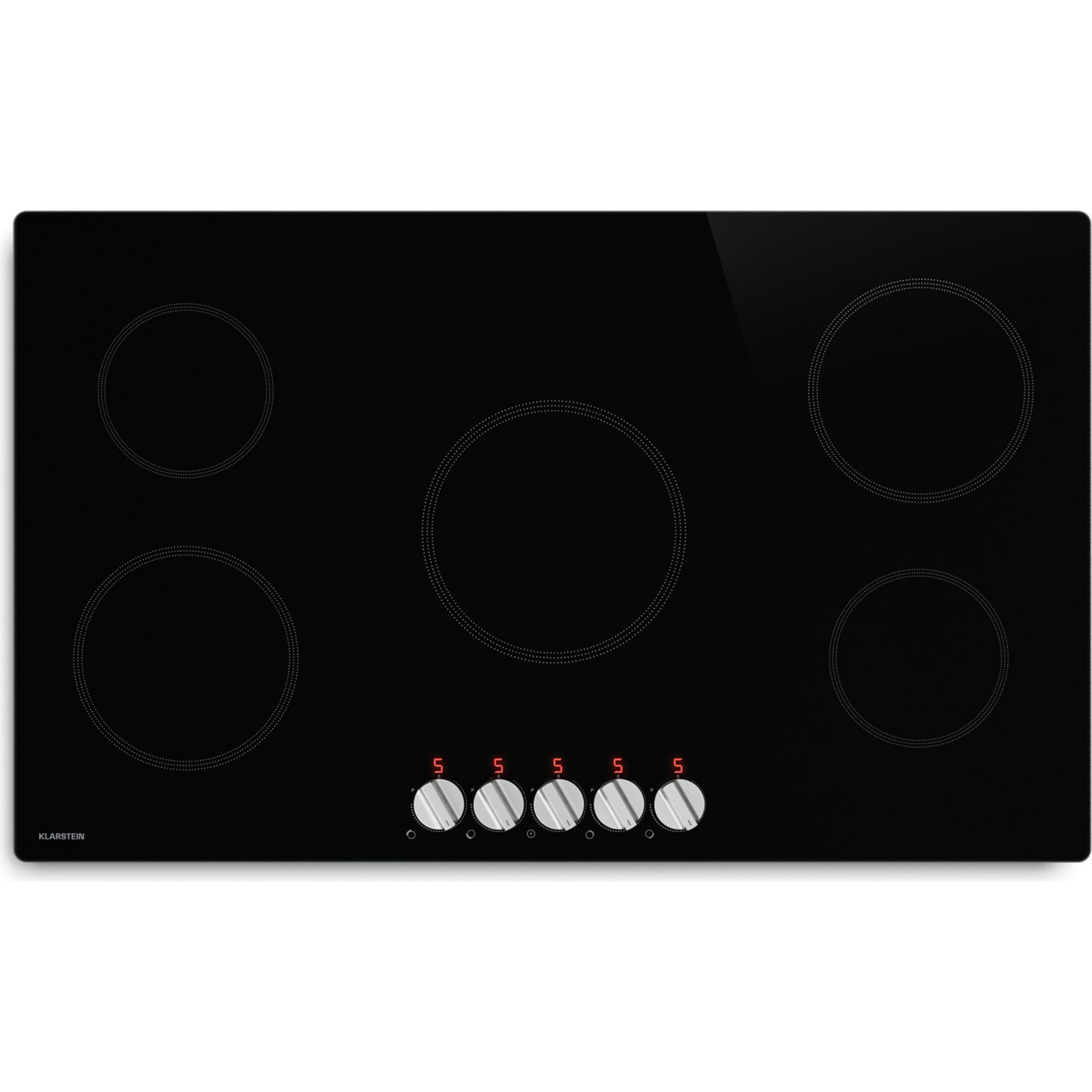 Plaque induction KLARSTEIN Kochheld 5 feux Élégante 8700W 90cm Noir