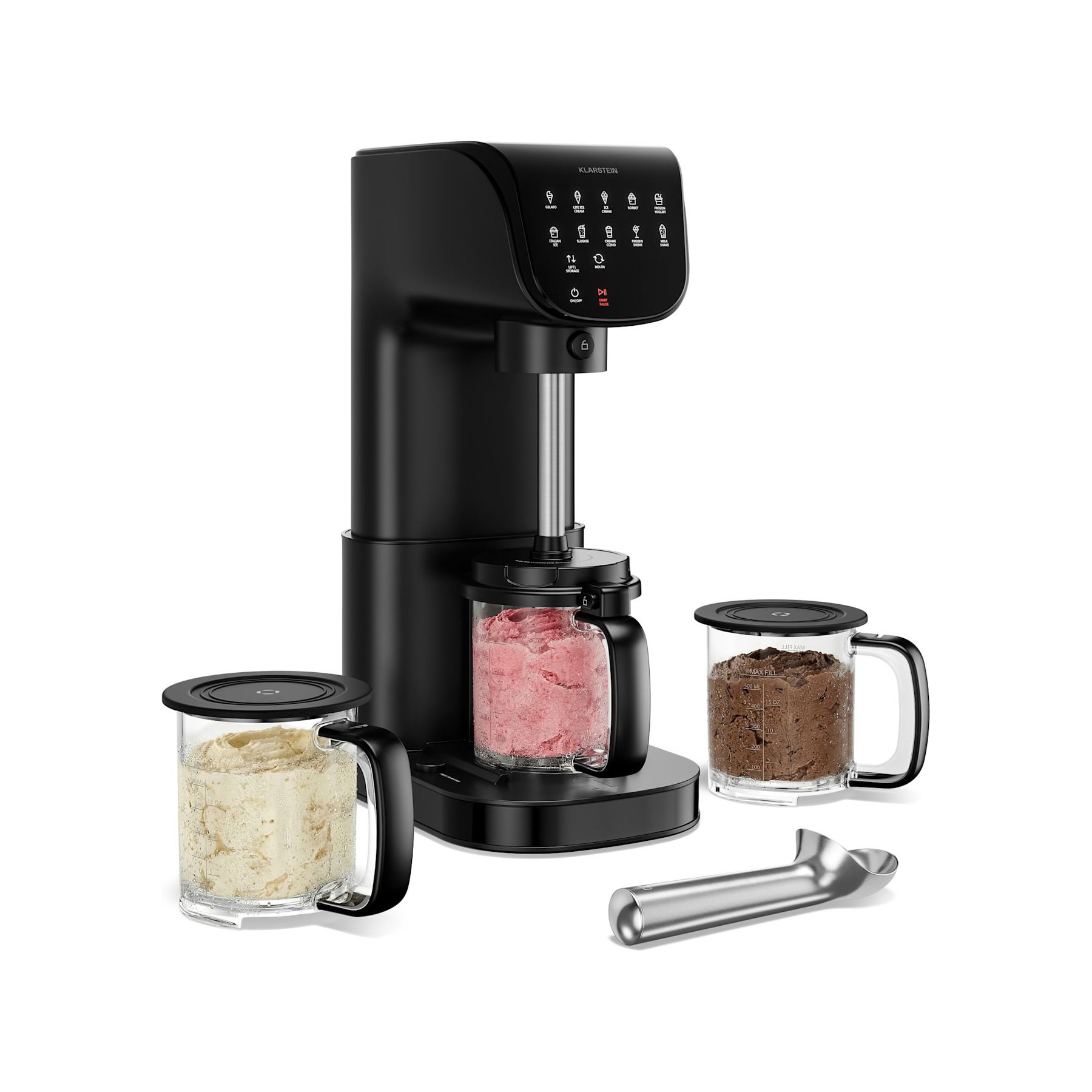 Sorbetière KLARSTEIN Velaire 0,6L 500W Sorbetière Noir