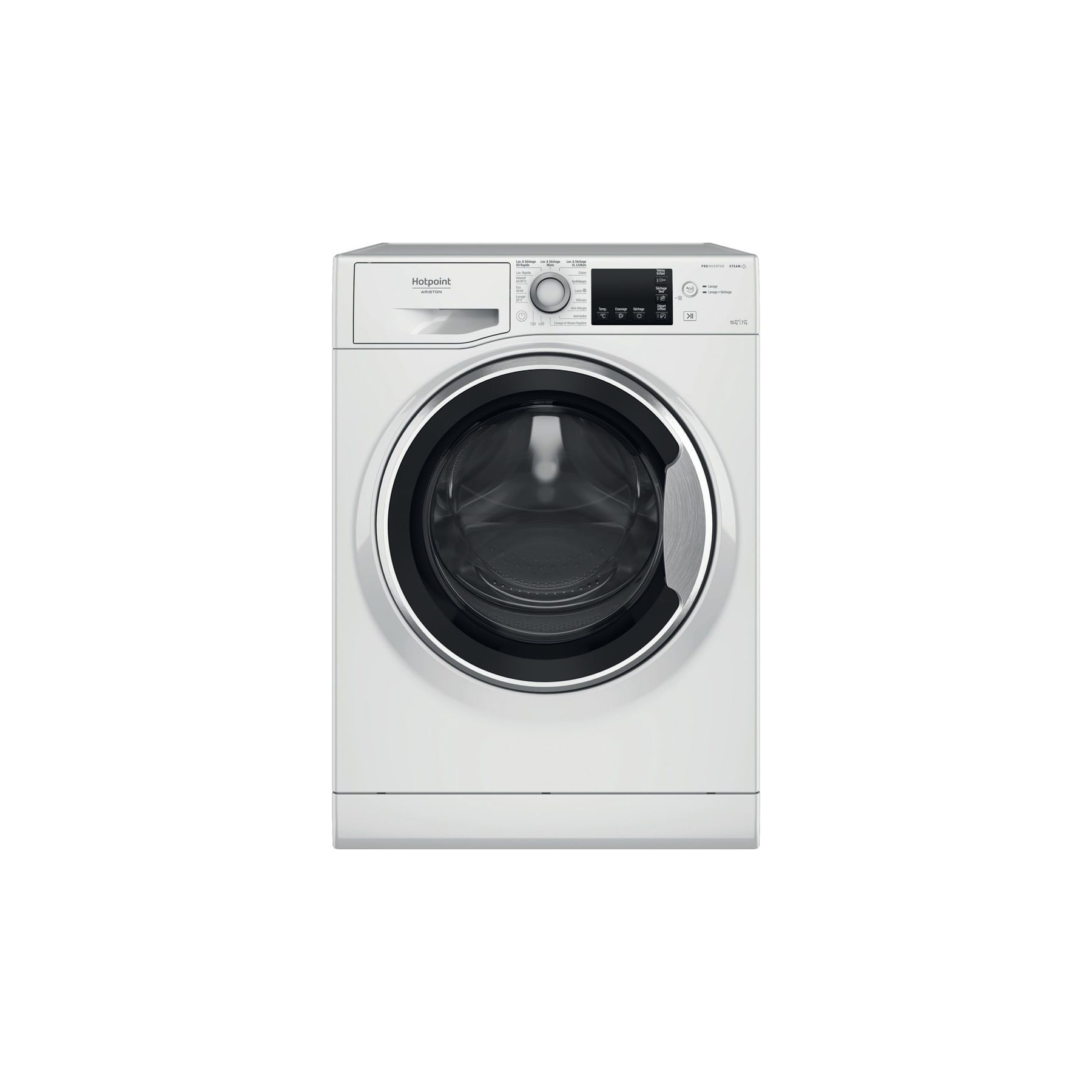 Lave linge séchant hublot encastrable HOTPOINT NDBD107489WSAFR