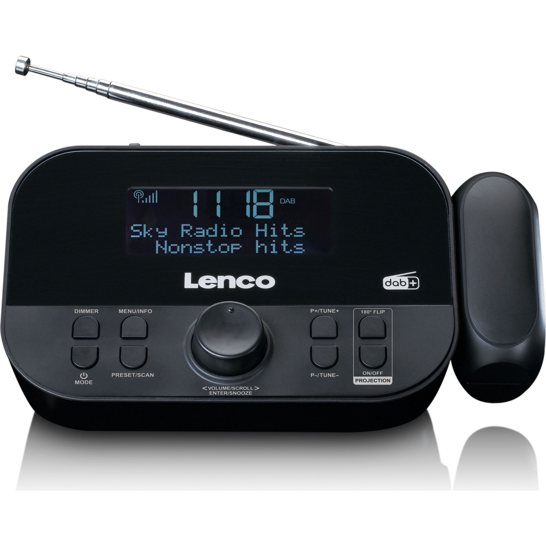 Radio réveil LENCO CR-615BK