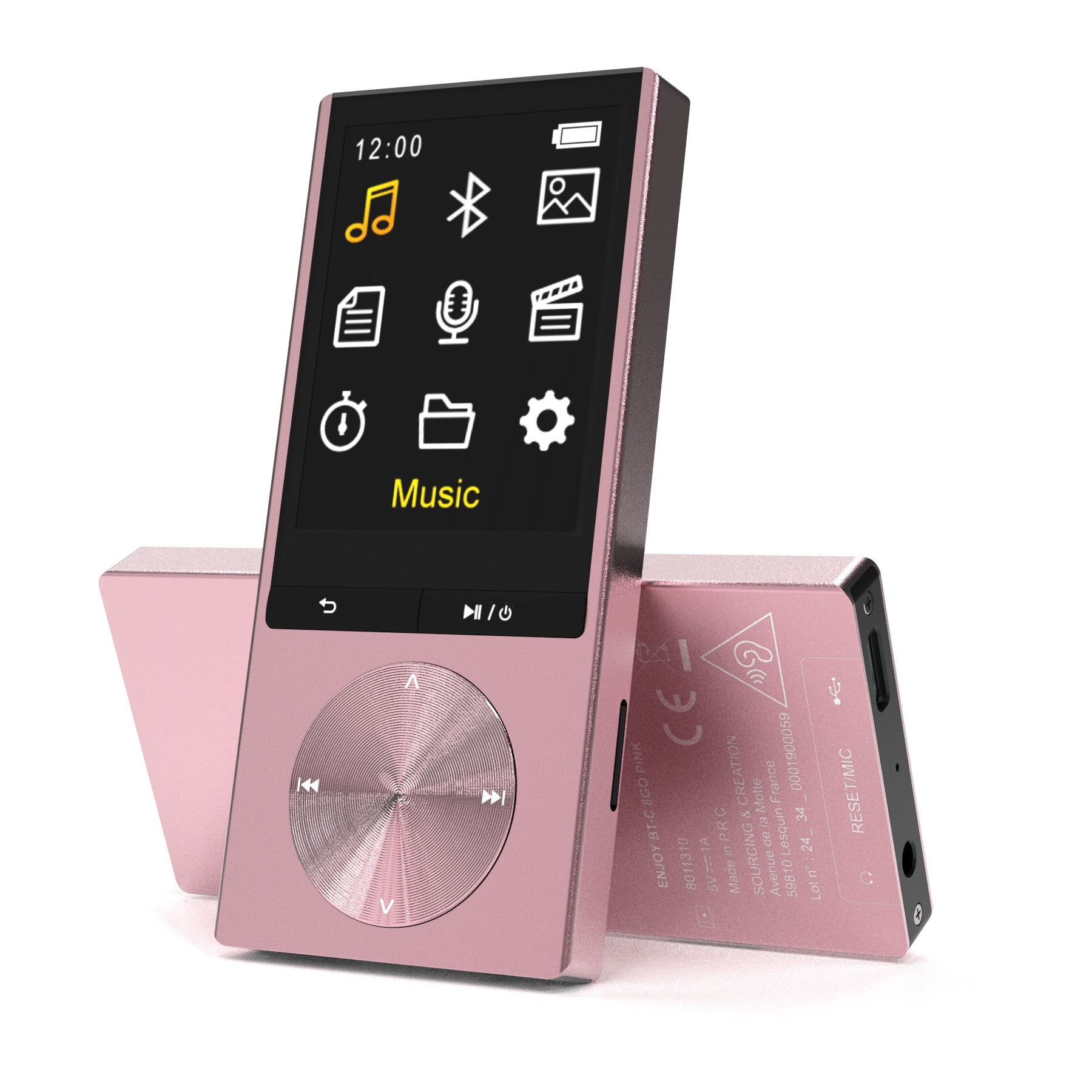 Lecteur MP4 ESSENTIELB Enjoy BT USB-C 8Go Rose 2026