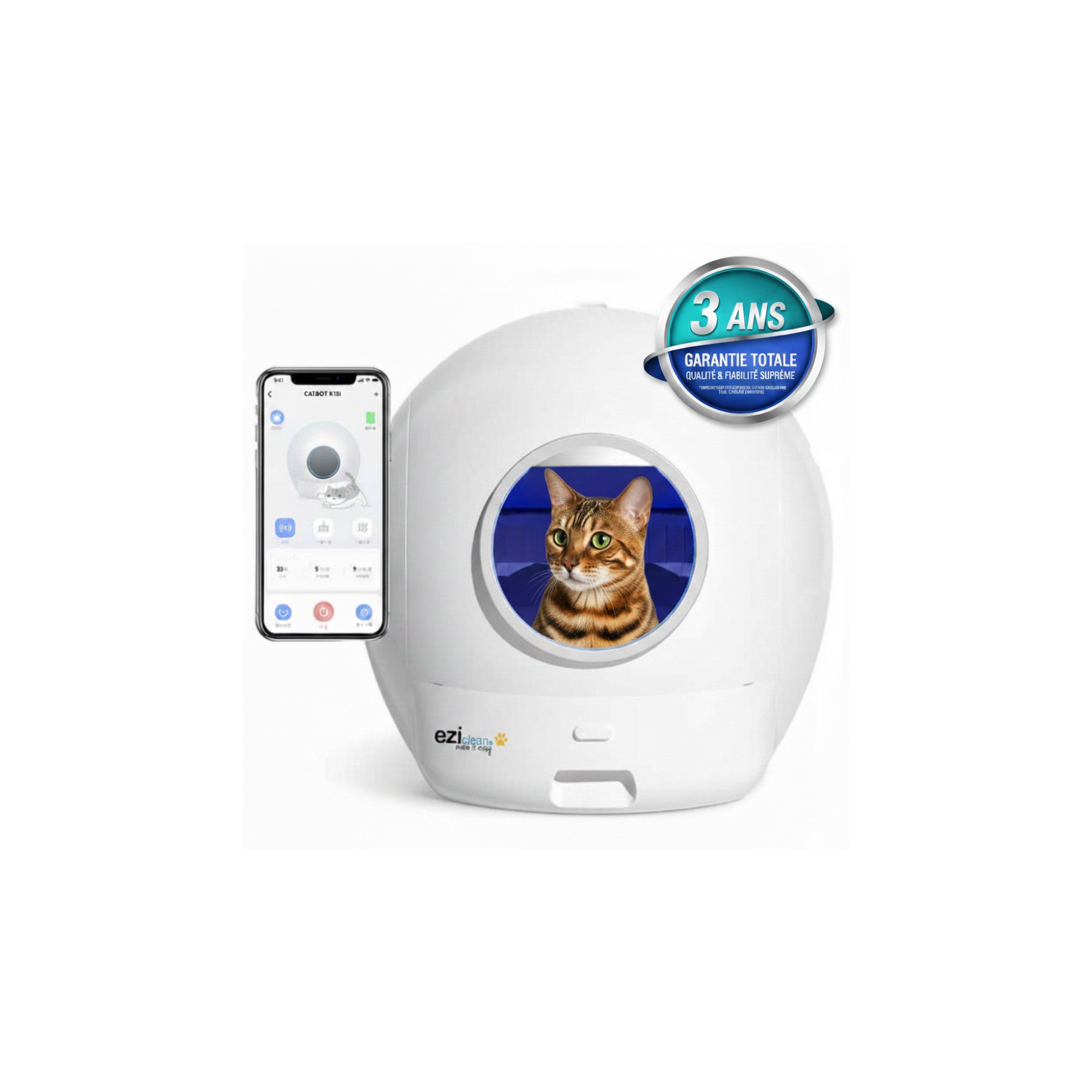Litière EZICLEAN automatique connectée CATBOT K10i