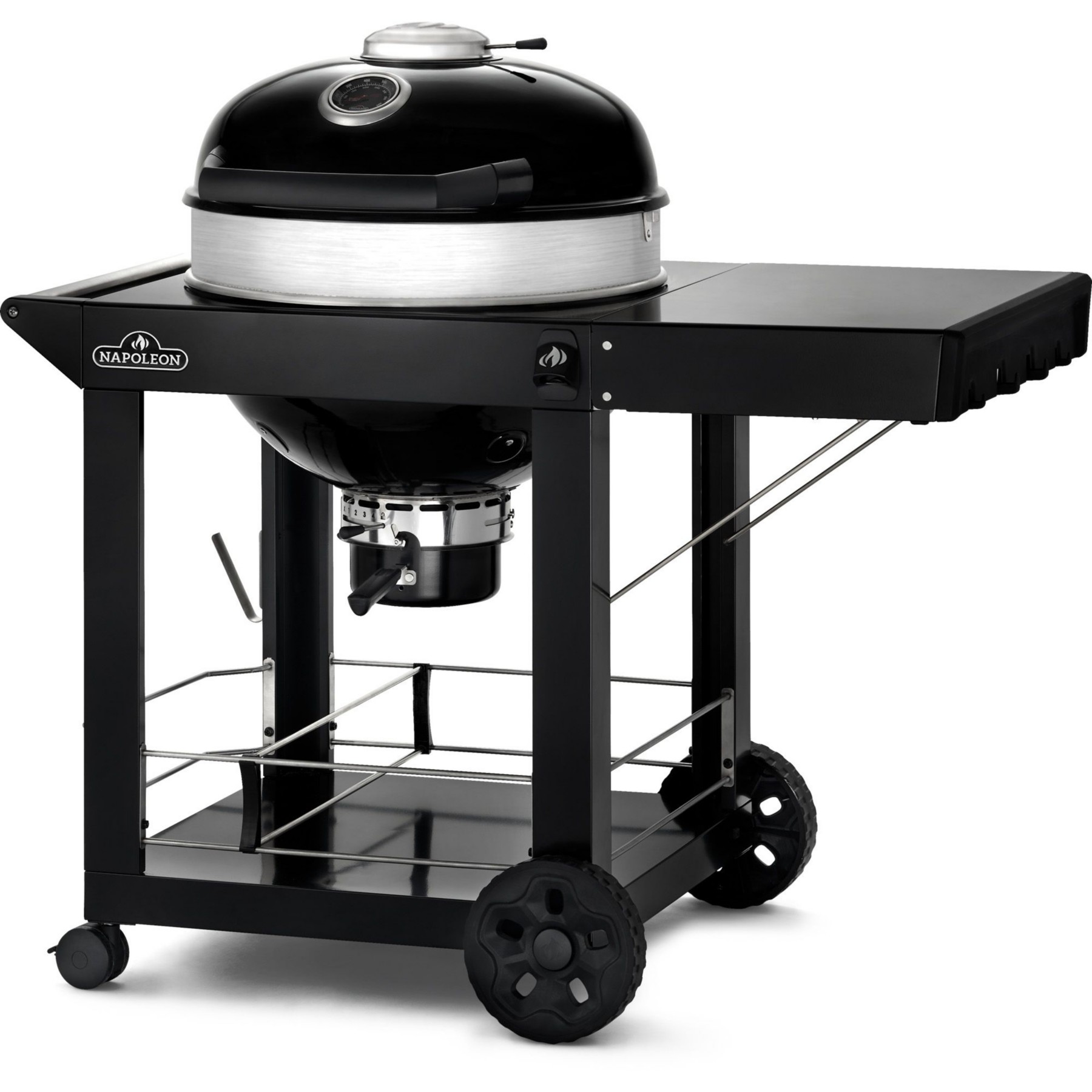Barbecue charbon NAPOLEON Kettle PRO noir sur chariot 57cm