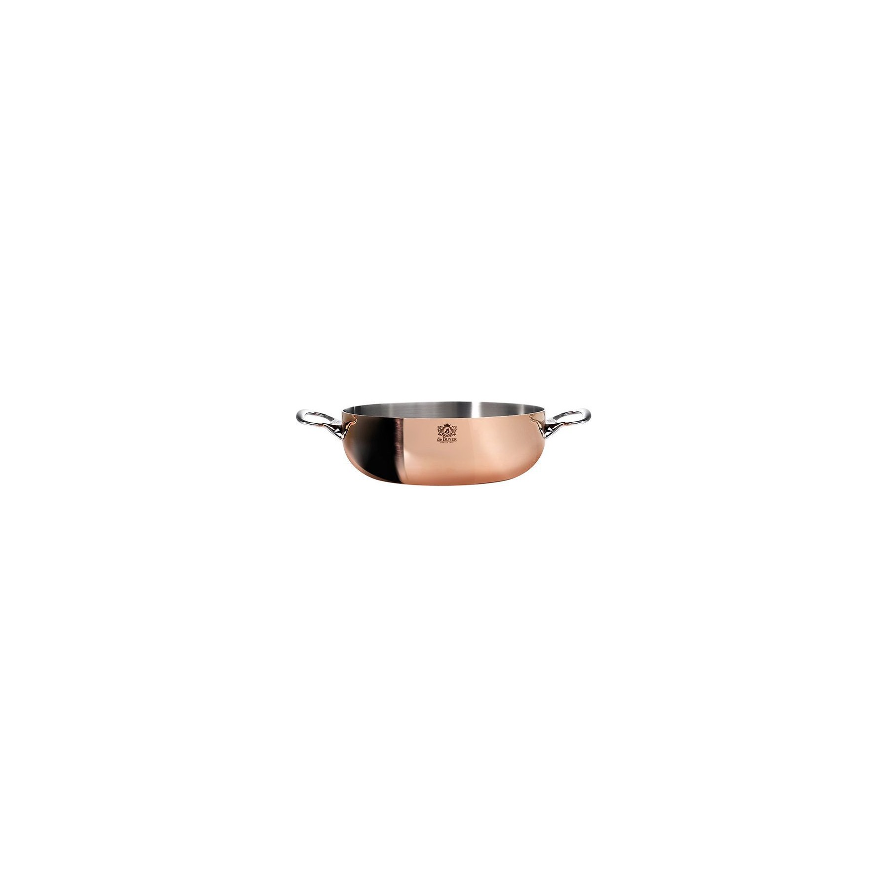 Sauteuse DE BUYER Sauteuse bombée 2 anses cuivre/inox 28cm
