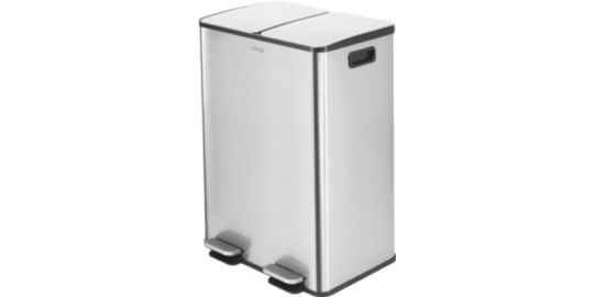 Poubelle de cuisine tri sélectif MIOGO Tri selectif 60L inox