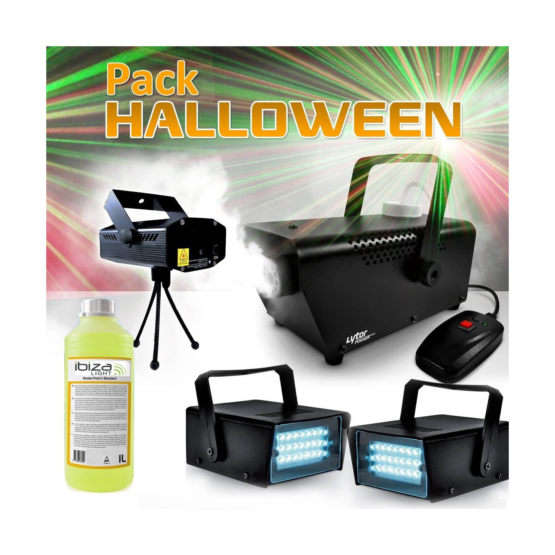 Jeu de lumières IBIZA Pack Halloween Party Jeux de lumières LE
