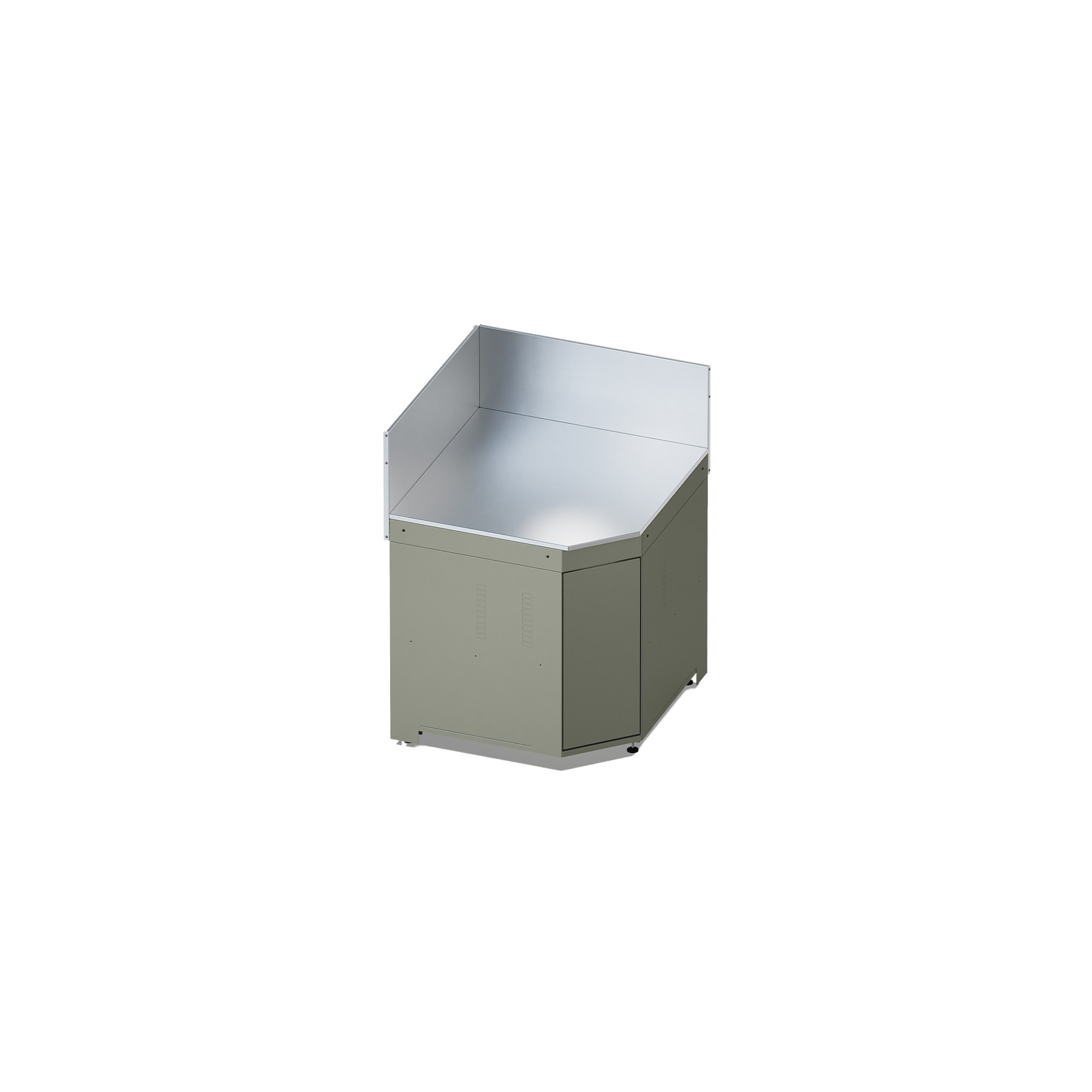 Meuble de cuisine extérieure ENO MODULO Angle-Sauge