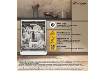 Lave vaisselle 60 cm WHIRLPOOL W7FHP43