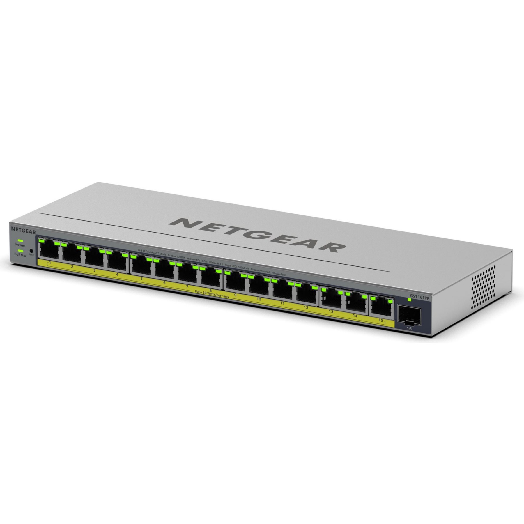 Hub USB C NETGEAR GS116EPP-100EUS