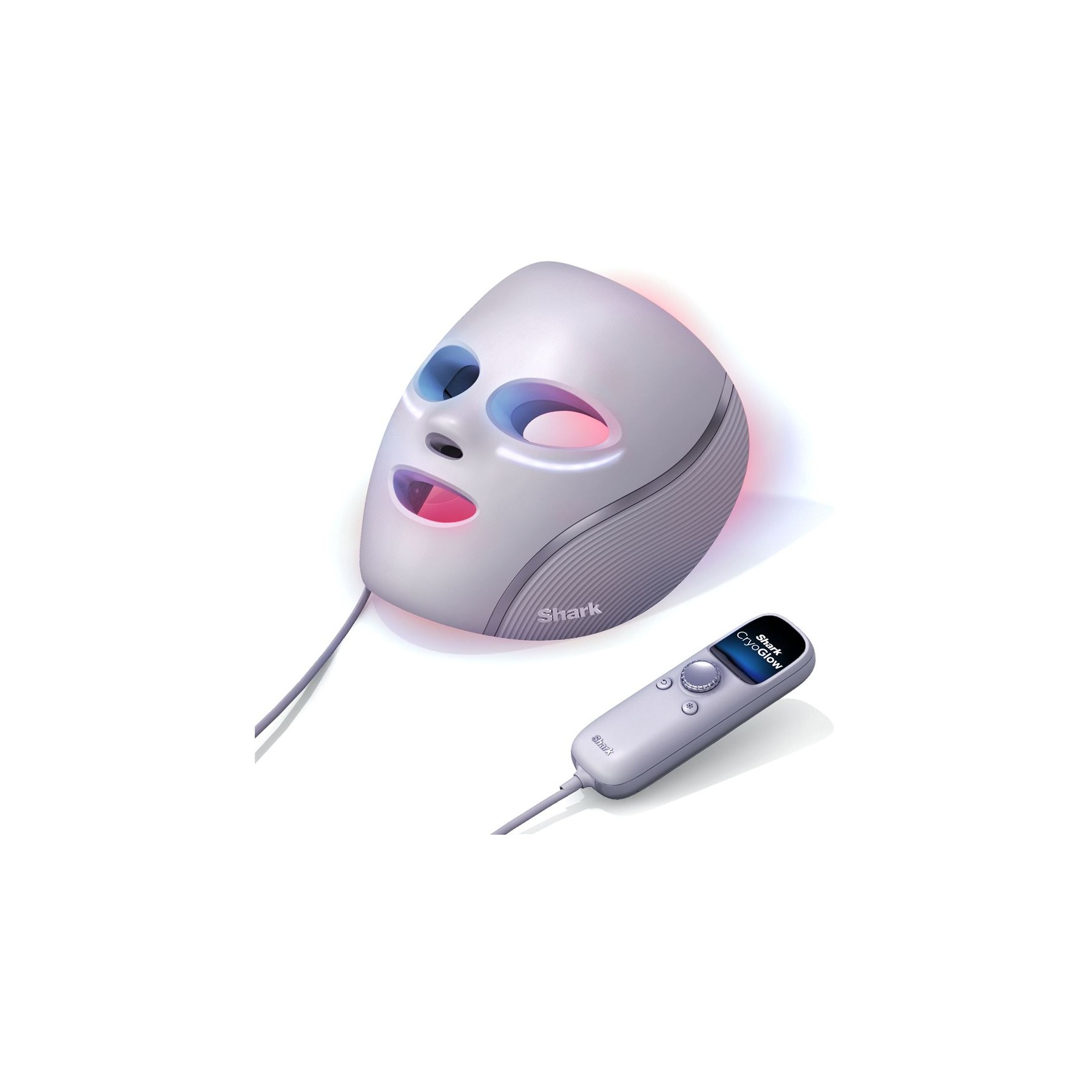 Masque LED SHARK CryoGlow avec rafraîchissement du contour des yeux Lilas