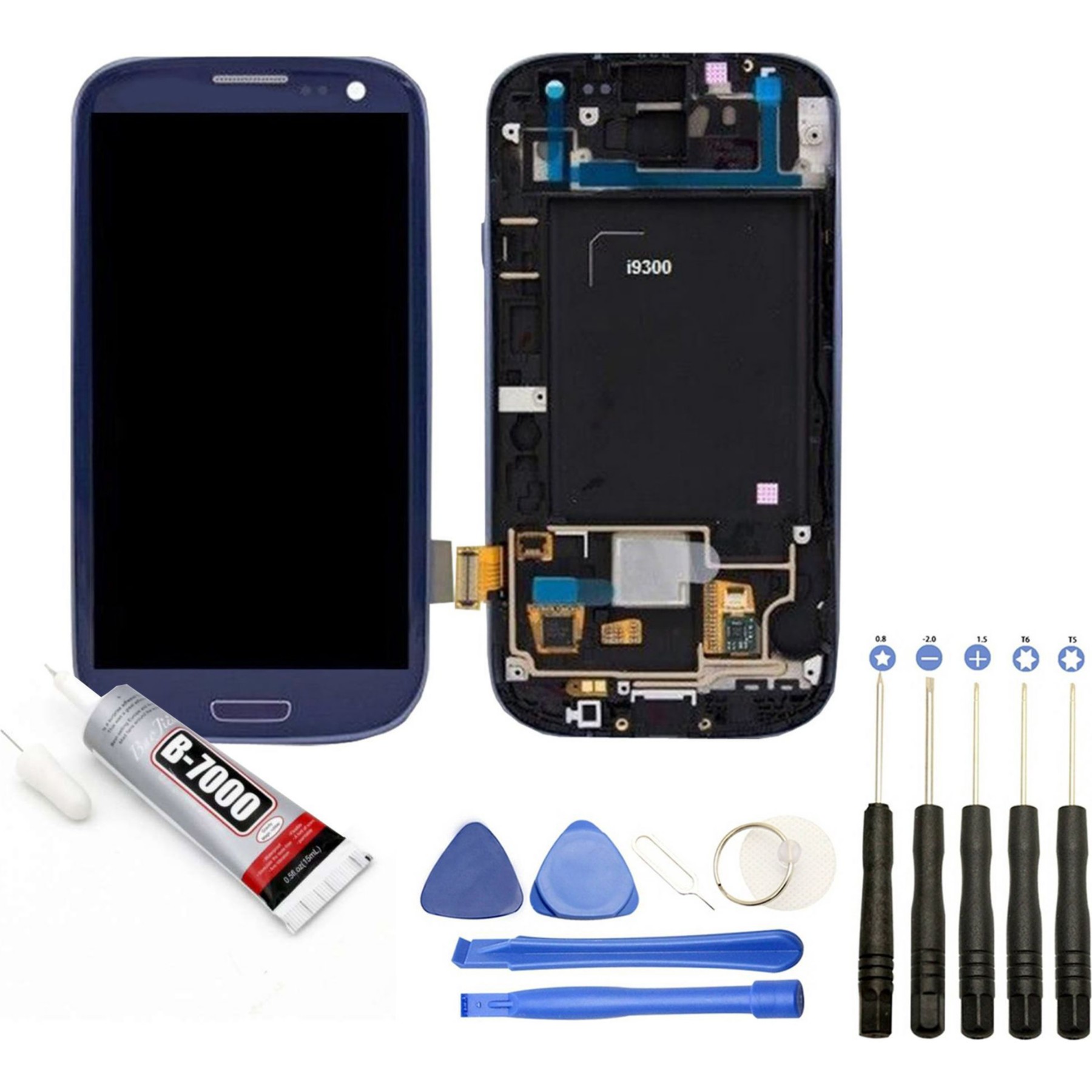 Ecran téléphone VISIODIRECT Vitre + LCD pour Samsung Galaxy S3 I9300
