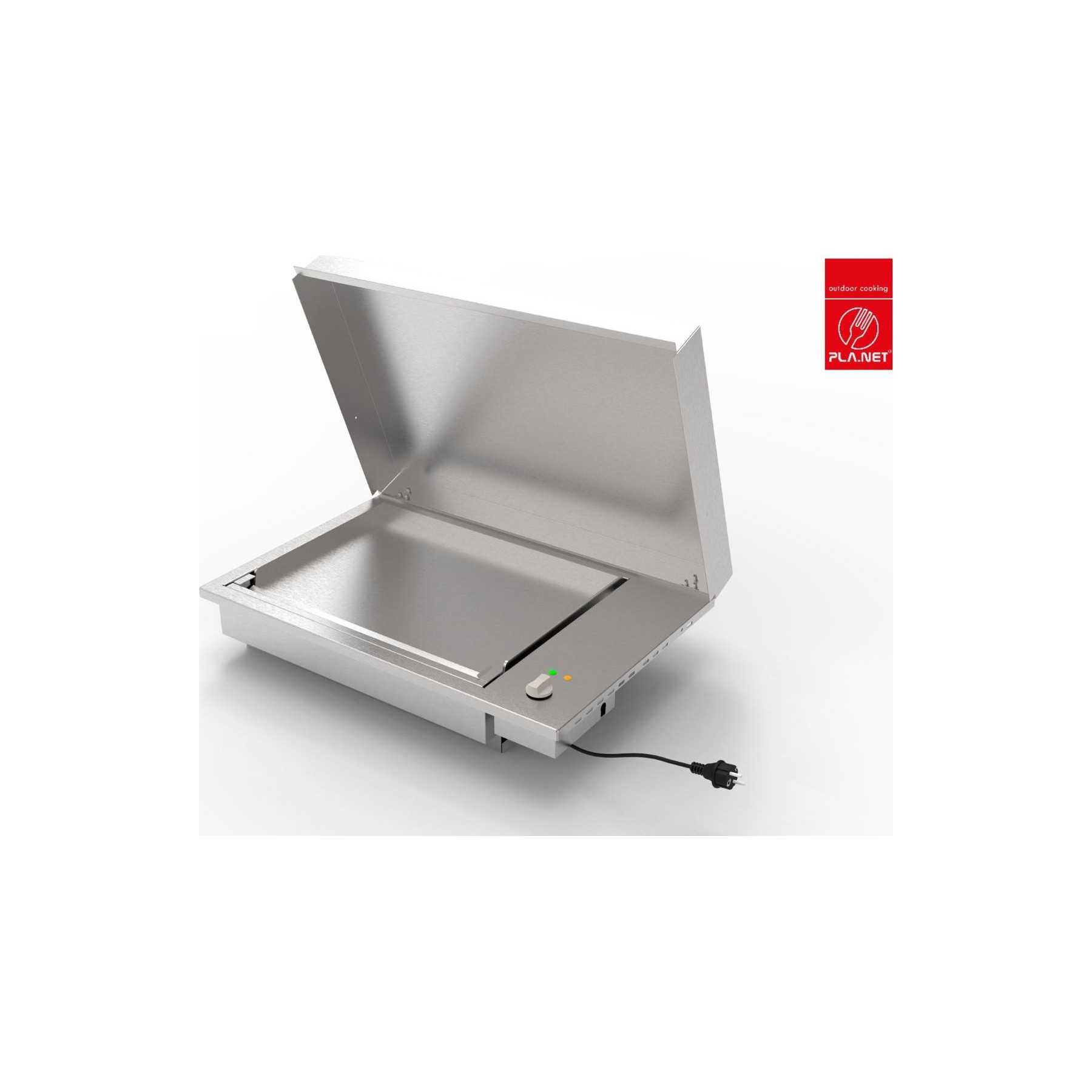 Plancha électrique PLANET Plancha OASI 55 ELEC Lisse + couvercle