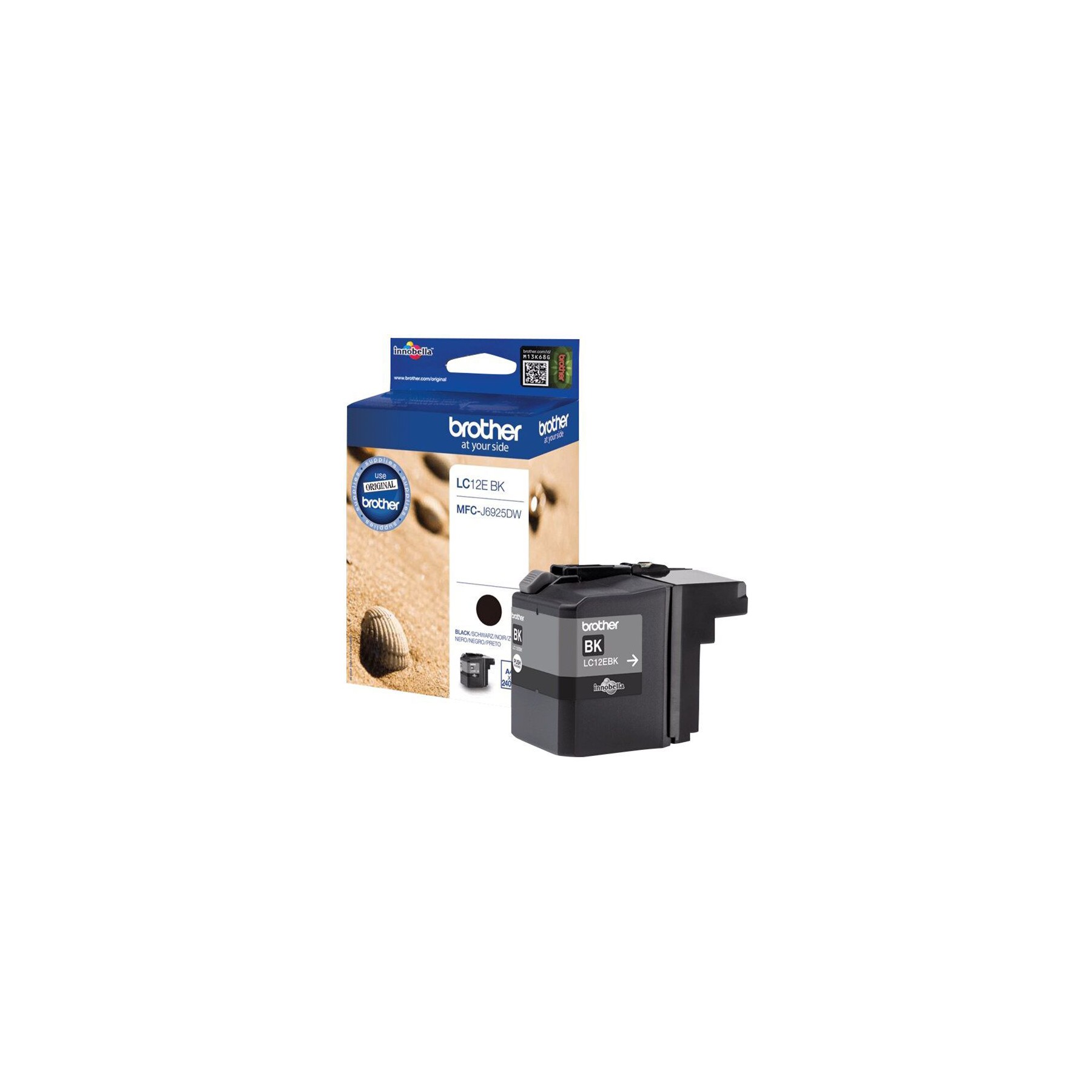 Cartouche d'encre BROTHER LC12EBK