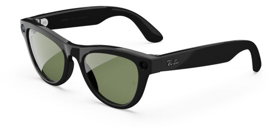 Lunettes connectées META Ray-Ban Skyler (Gen 2) - Noir brillant, Verres vert