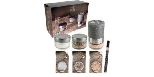 Moulin à sel PEUGEOT Coffret Maestro MS Graphite Clair + 3sel